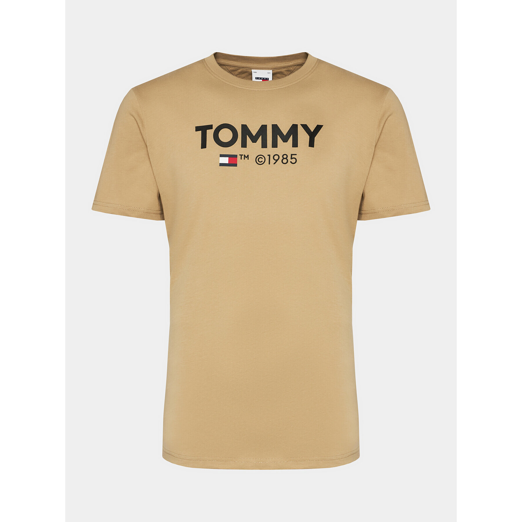 Tommy Jeans Тишърт Essential DM0DM18264 Бежов Slim Fit - Pepit.bg