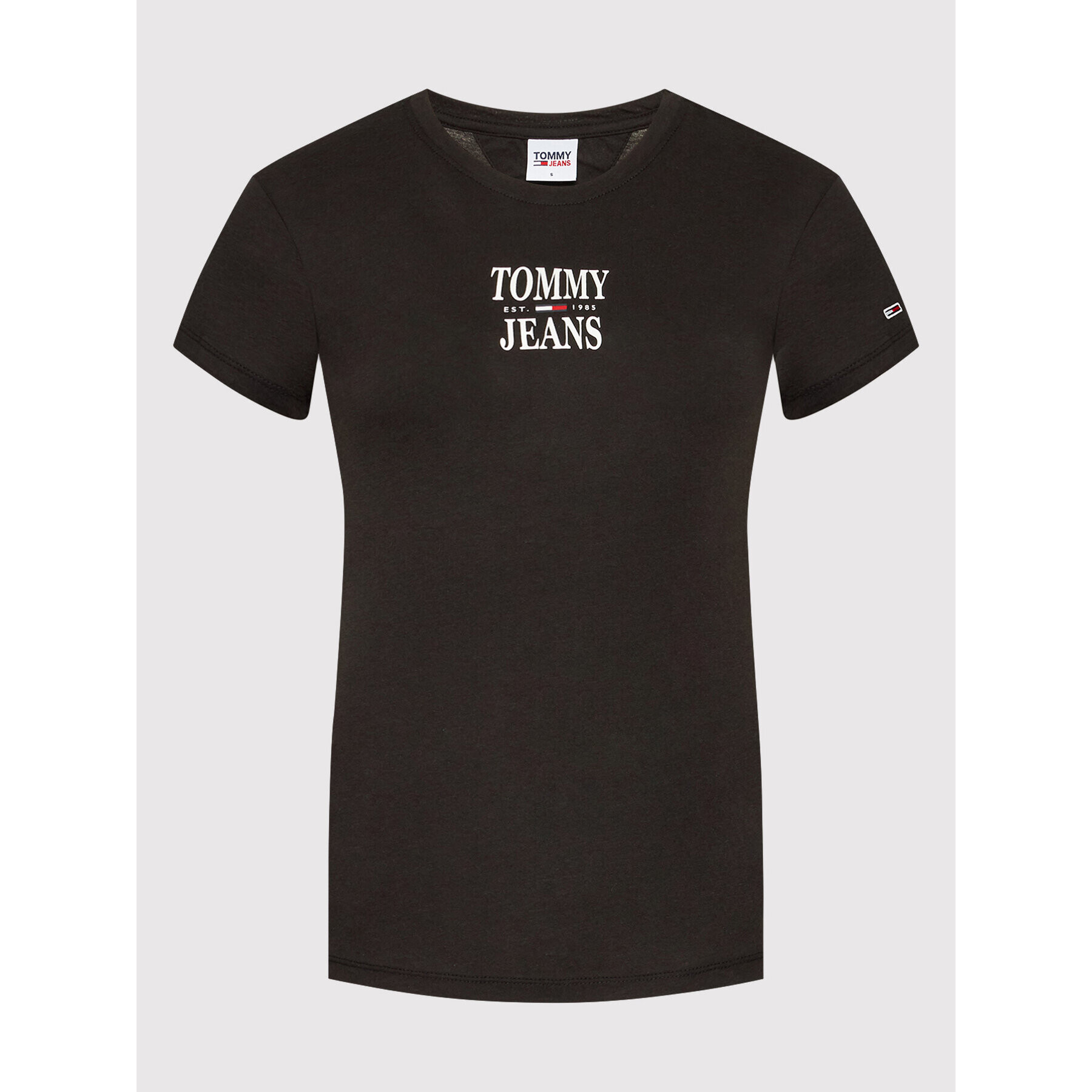 Tommy Jeans Тишърт Essential DW0DW12829 Черен Slim Fit - Pepit.bg