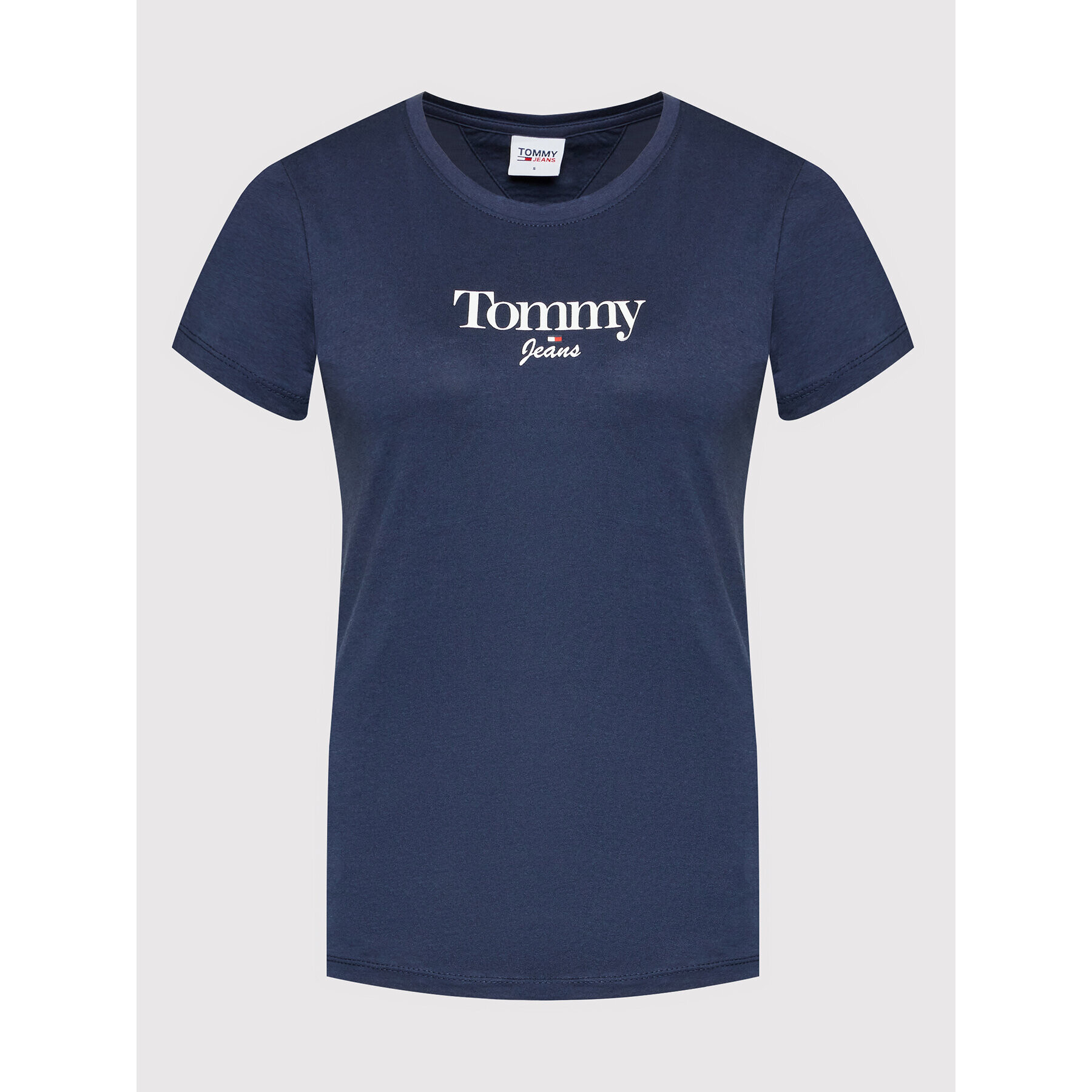 Tommy Jeans Тишърт Essential Logo DW0DW13696 Тъмносин Regular Fit - Pepit.bg