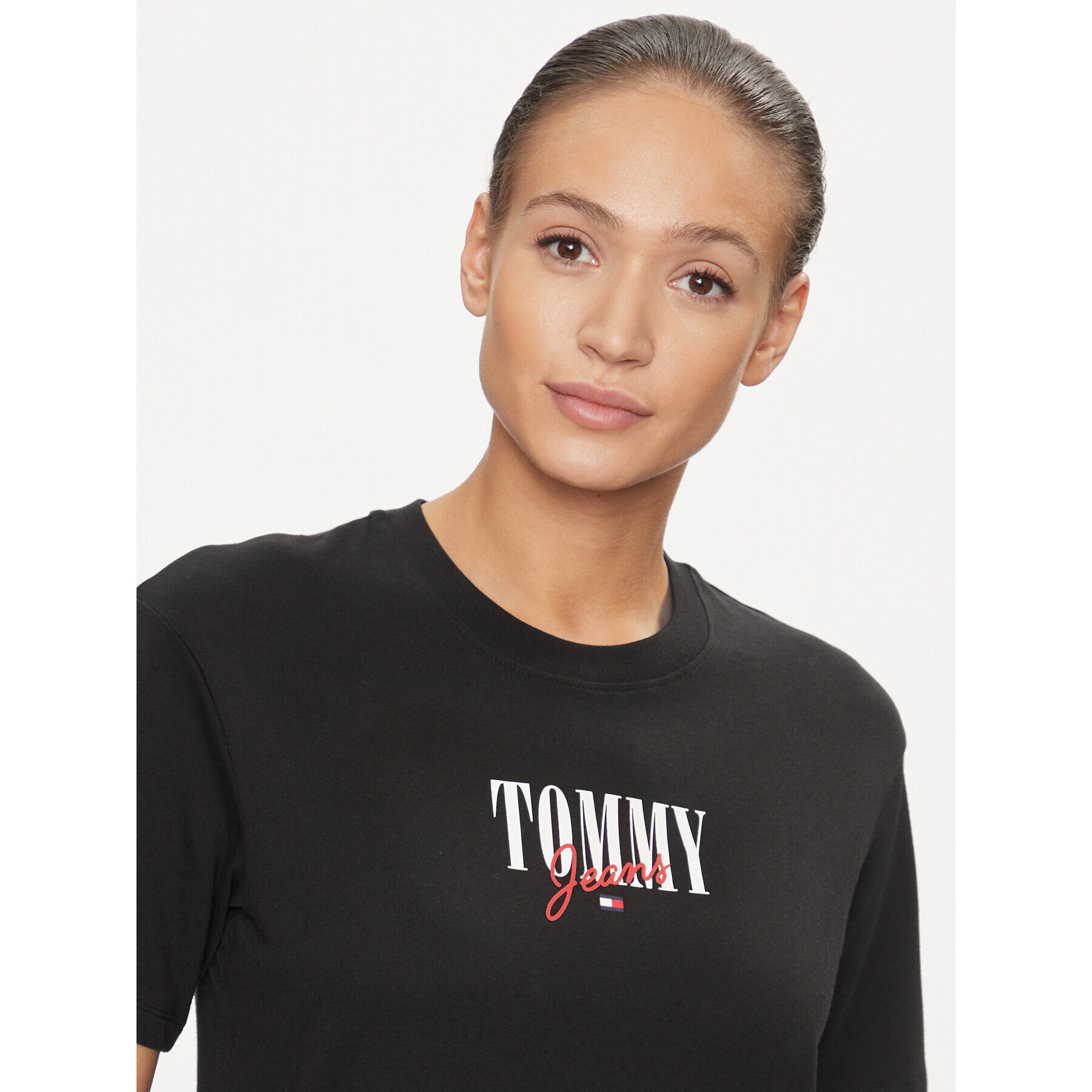 Tommy Jeans Тишърт Essential Logo DW0DW16441 Черен Relaxed Fit - Pepit.bg