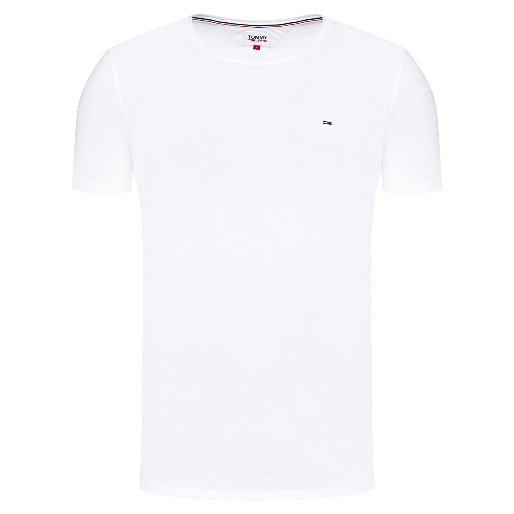 Tommy Jeans Тишърт Jaspe Бял Slim Fit - Pepit.bg