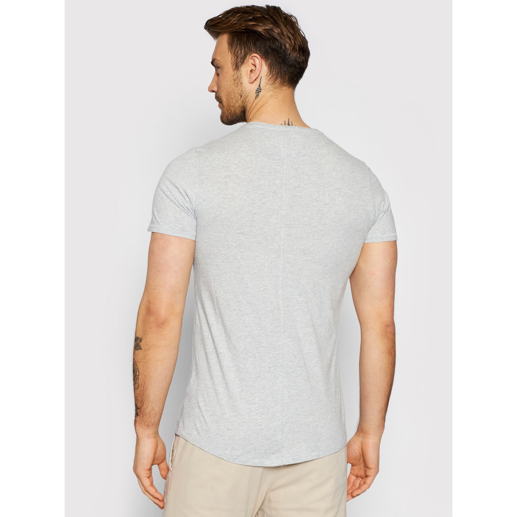 Tommy Jeans Тишърт Jaspe DM0DM09586 Сив Slim Fit - Pepit.bg