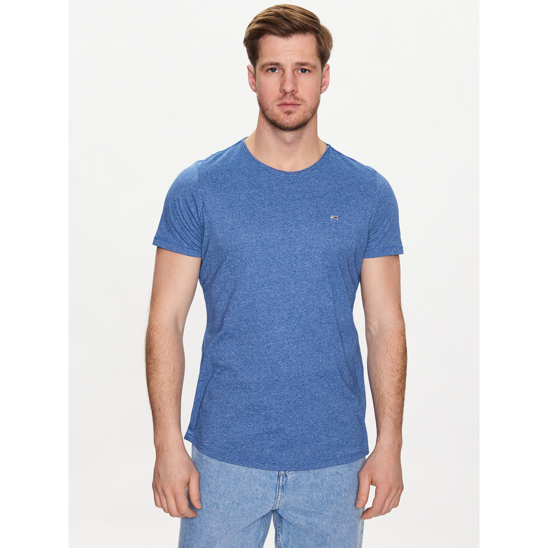 Tommy Jeans Тишърт Jaspe DM0DM09586 Тъмносин Slim Fit - Pepit.bg