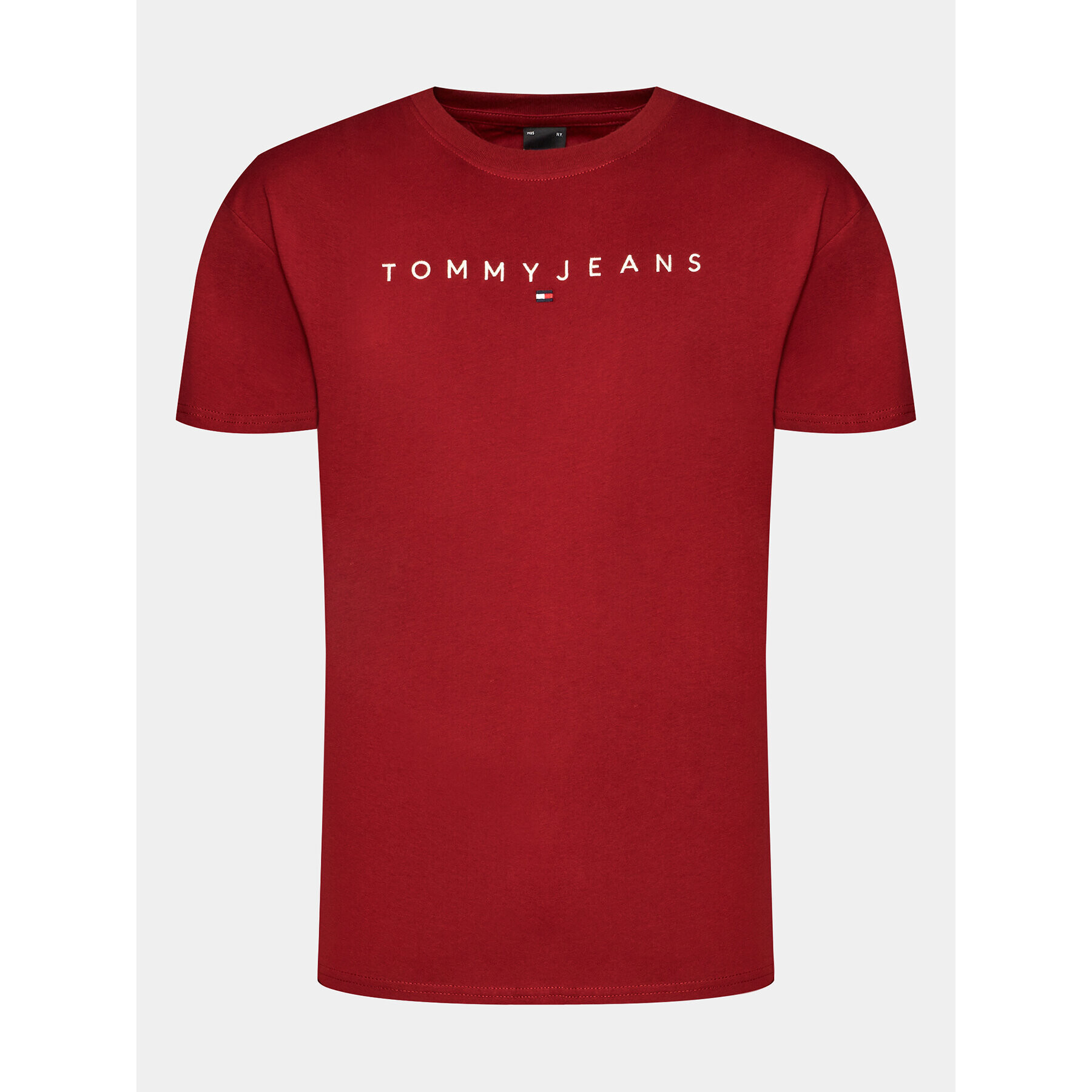 Tommy Jeans Тишърт Linear Logo DM0DM17993 Червен Regular Fit - Pepit.bg