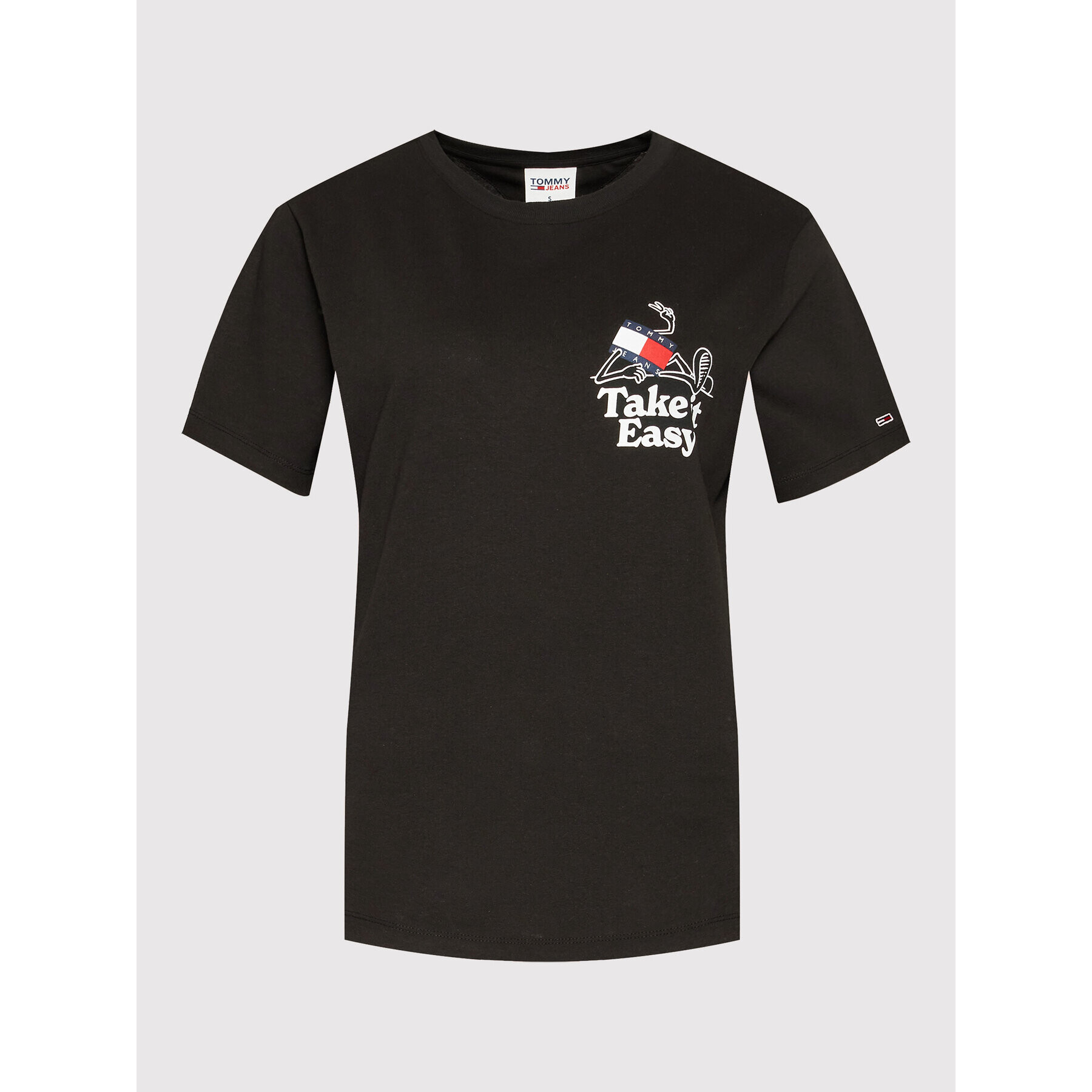 Tommy Jeans Тишърт Philosotees DW0DW12843 Черен Relaxed Fit - Pepit.bg