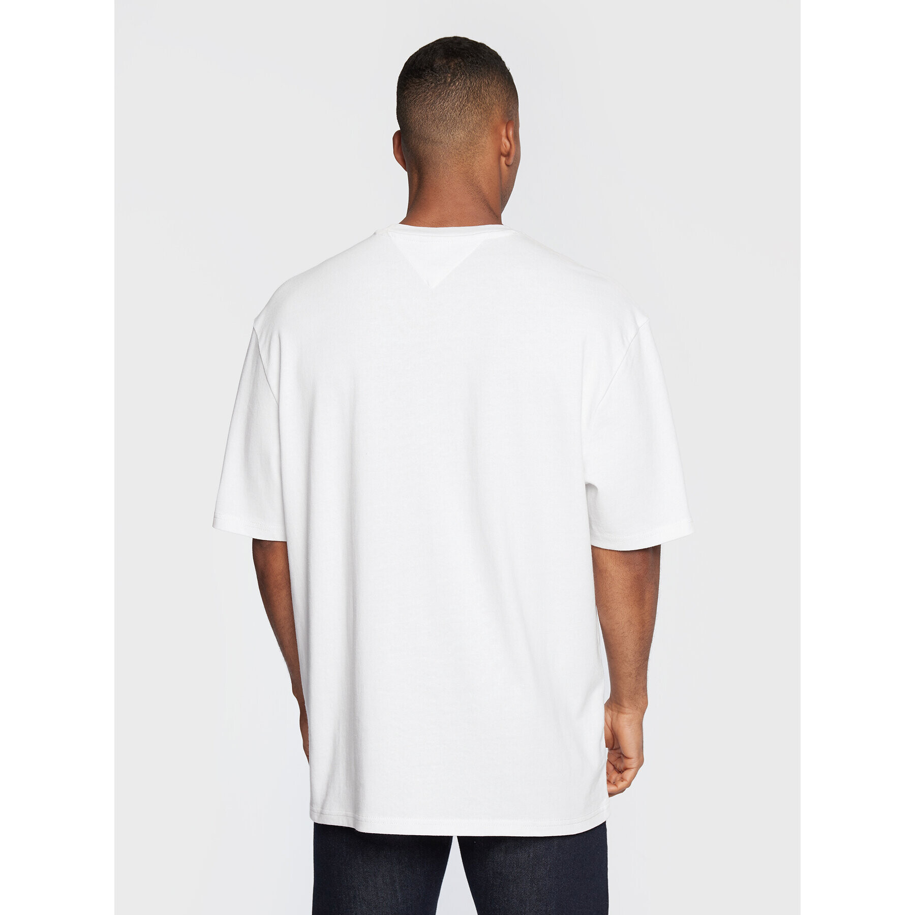 Tommy Jeans Тишърт Printed Archive DM0DM14016 Бял Regular Fit - Pepit.bg