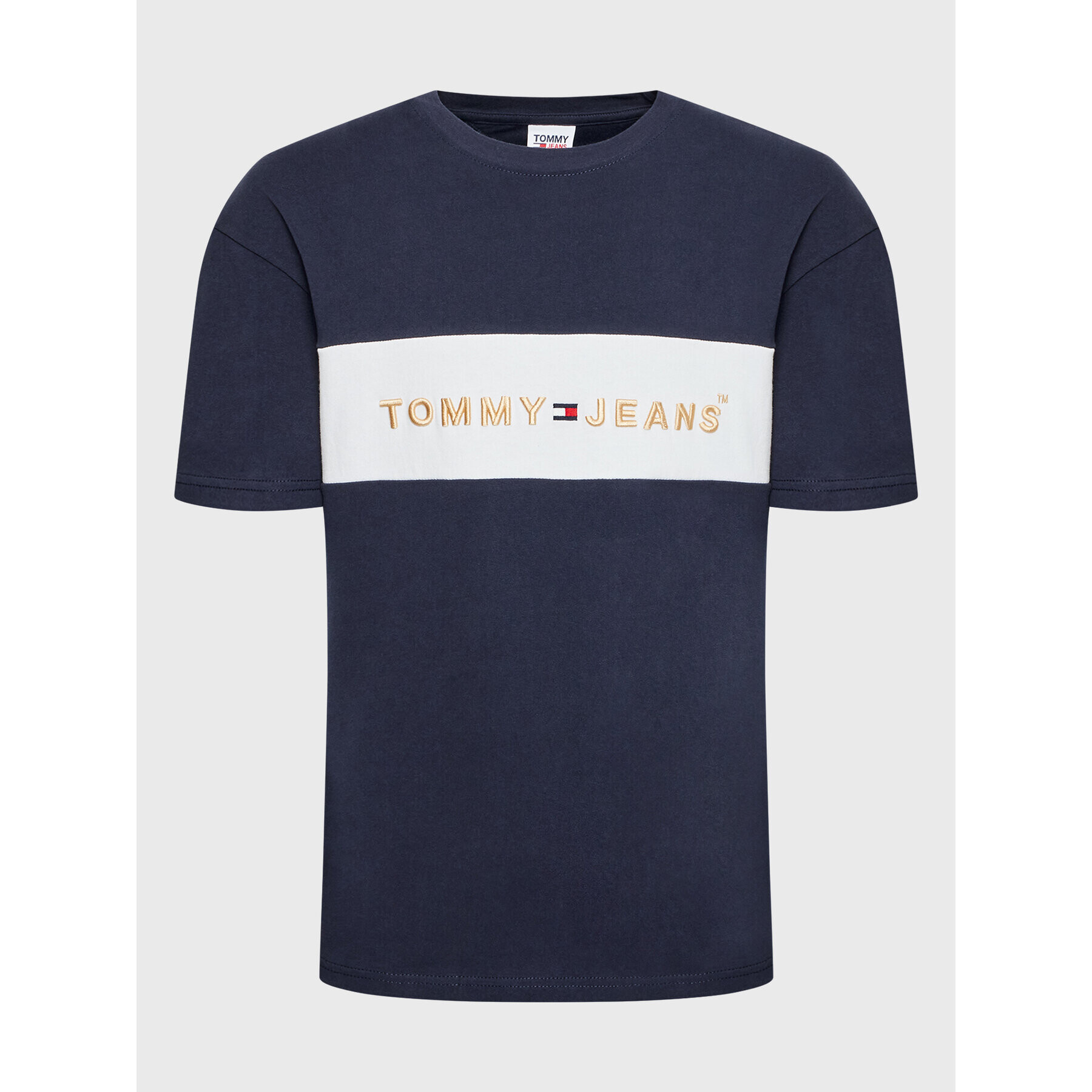 Tommy Jeans Тишърт Printed Archive DM0DM14016 Тъмносин Regular Fit - Pepit.bg