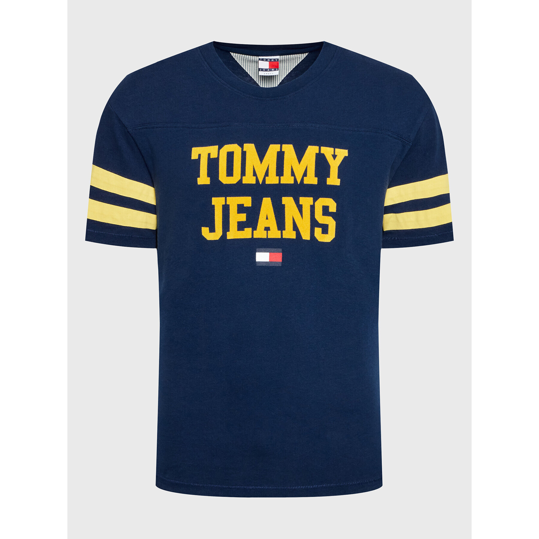 Tommy Jeans Тишърт Ringer DM0DM14942 Тъмносин Regular Fit - Pepit.bg