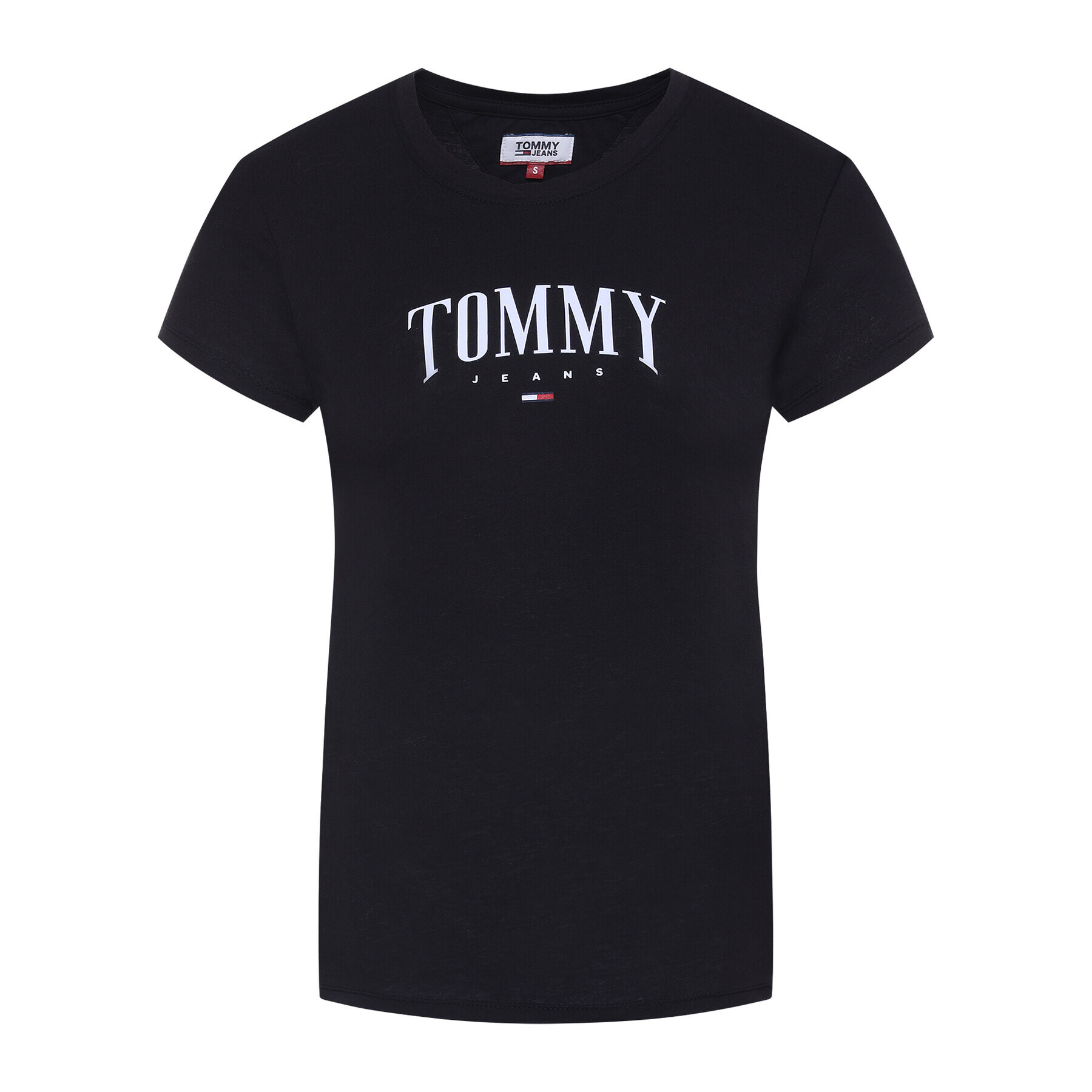 Tommy Jeans Тишърт Script DW0DW08061 Черен Slim Fit - Pepit.bg