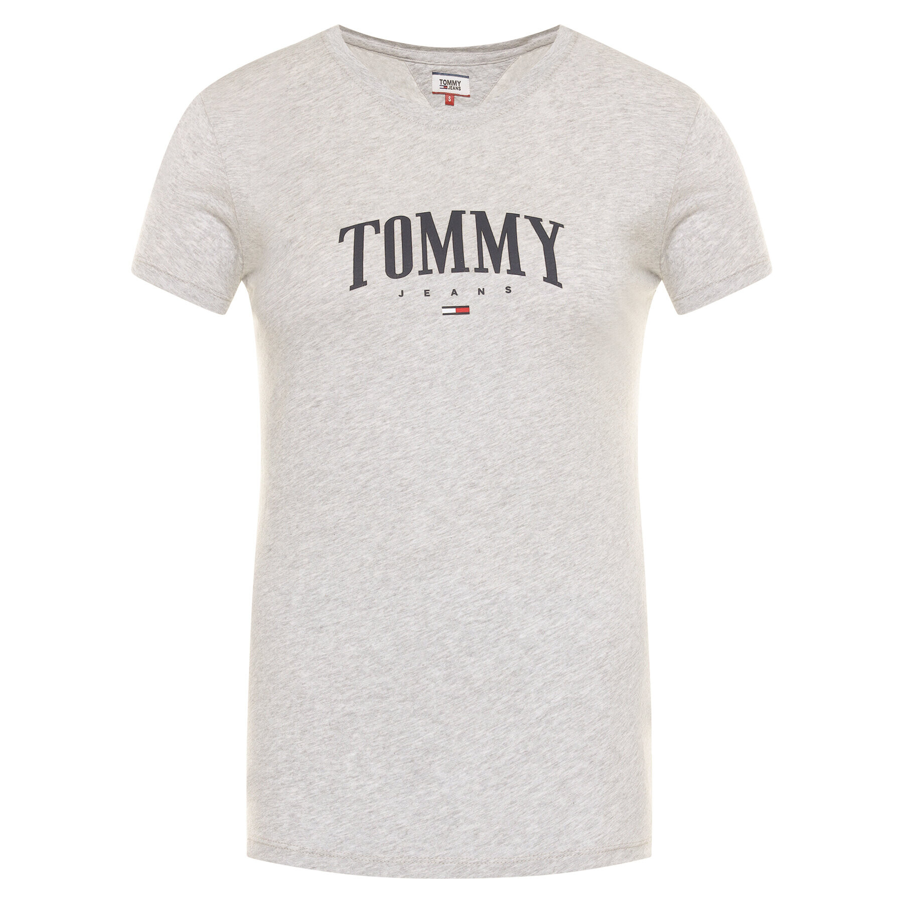 Tommy Jeans Тишърт Script DW0DW08061 Сив Slim Fit - Pepit.bg