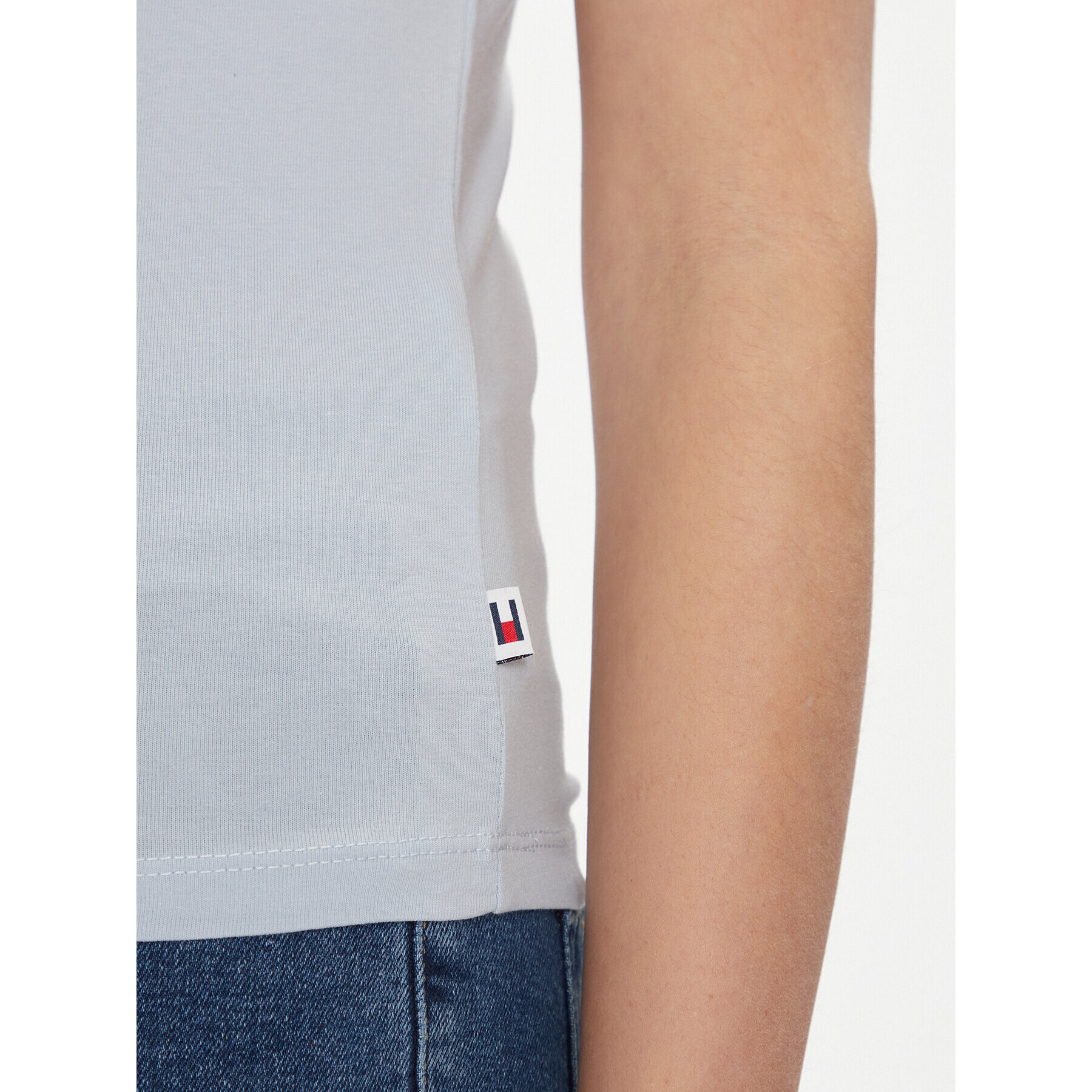 Tommy Jeans Тишърт Signature DW0DW17377 Син Slim Fit - Pepit.bg