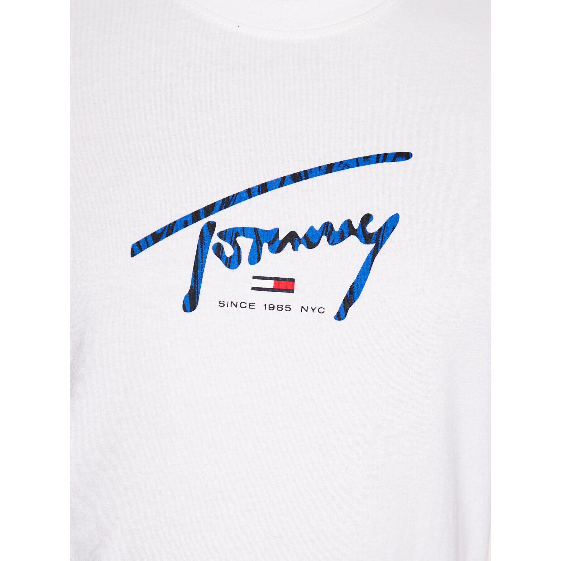 Tommy Jeans Тишърт Signature Psychedellic YBR DM0DM16428 Бял Regular Fit - Pepit.bg