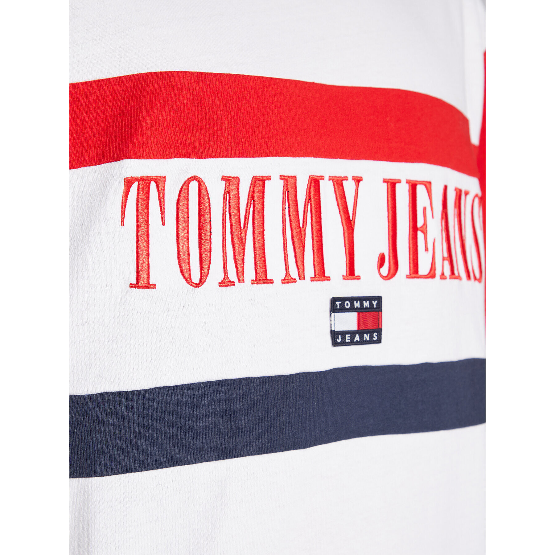 Tommy Jeans Тишърт Skater Archive Block DM0DM15055 Бял Relaxed Fit - Pepit.bg