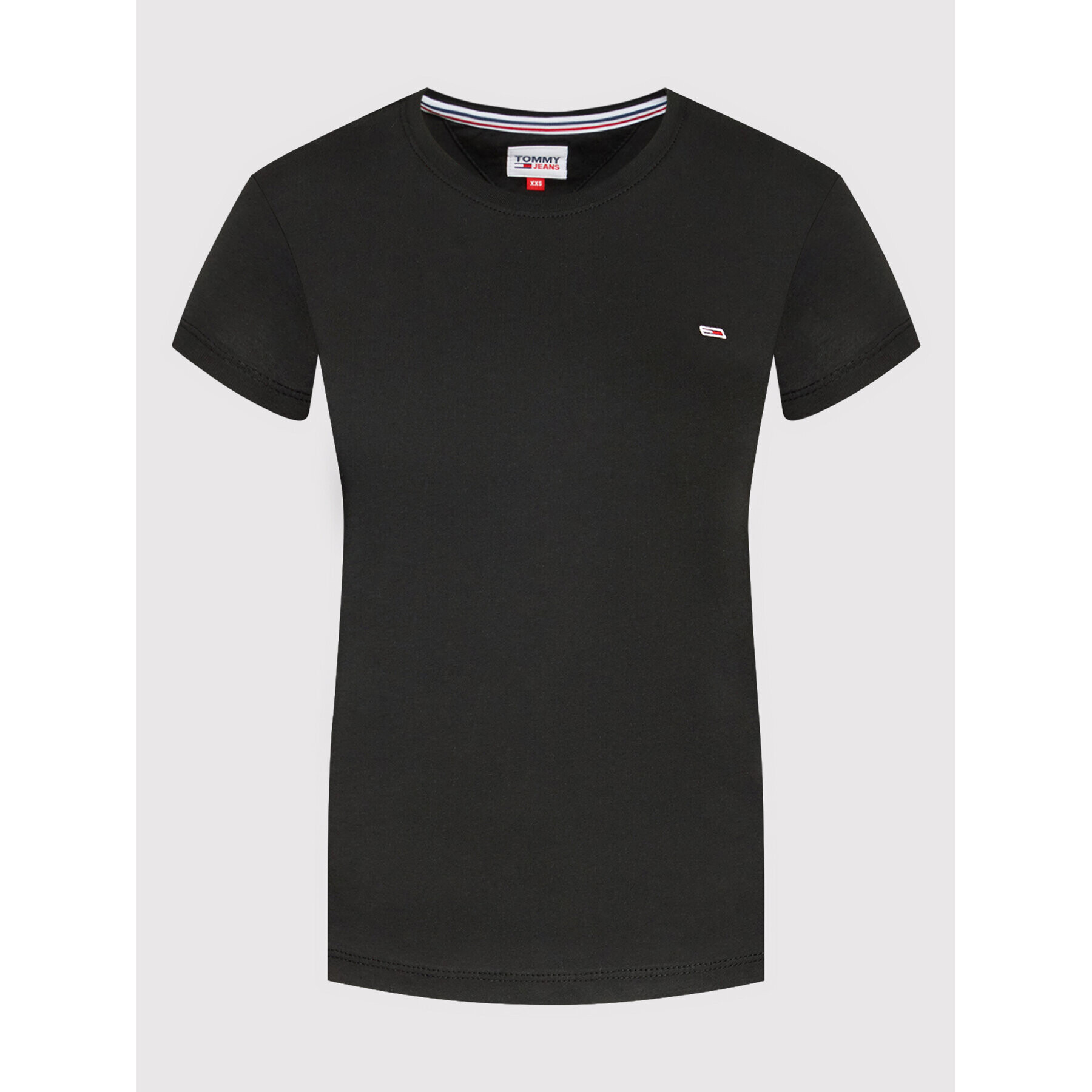 Tommy Jeans Тишърт Soft Jersey DW0DW06901 Черен Regular Fit - Pepit.bg