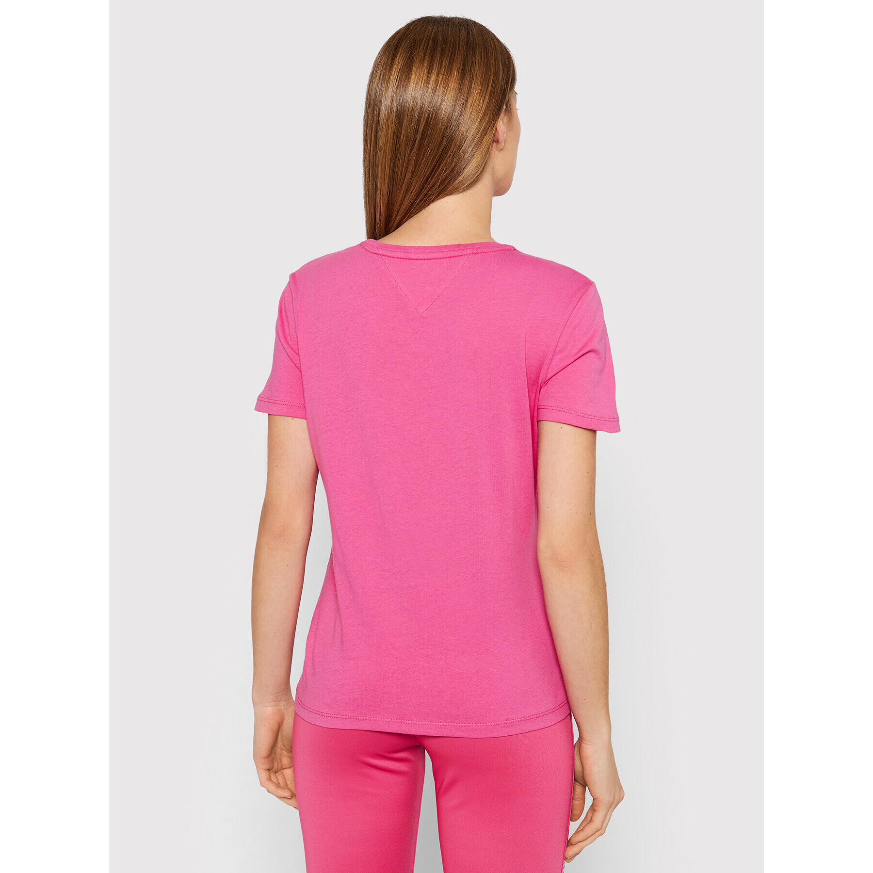 Tommy Jeans Тишърт Soft Jersey DW0DW06901 Розов Regular Fit - Pepit.bg