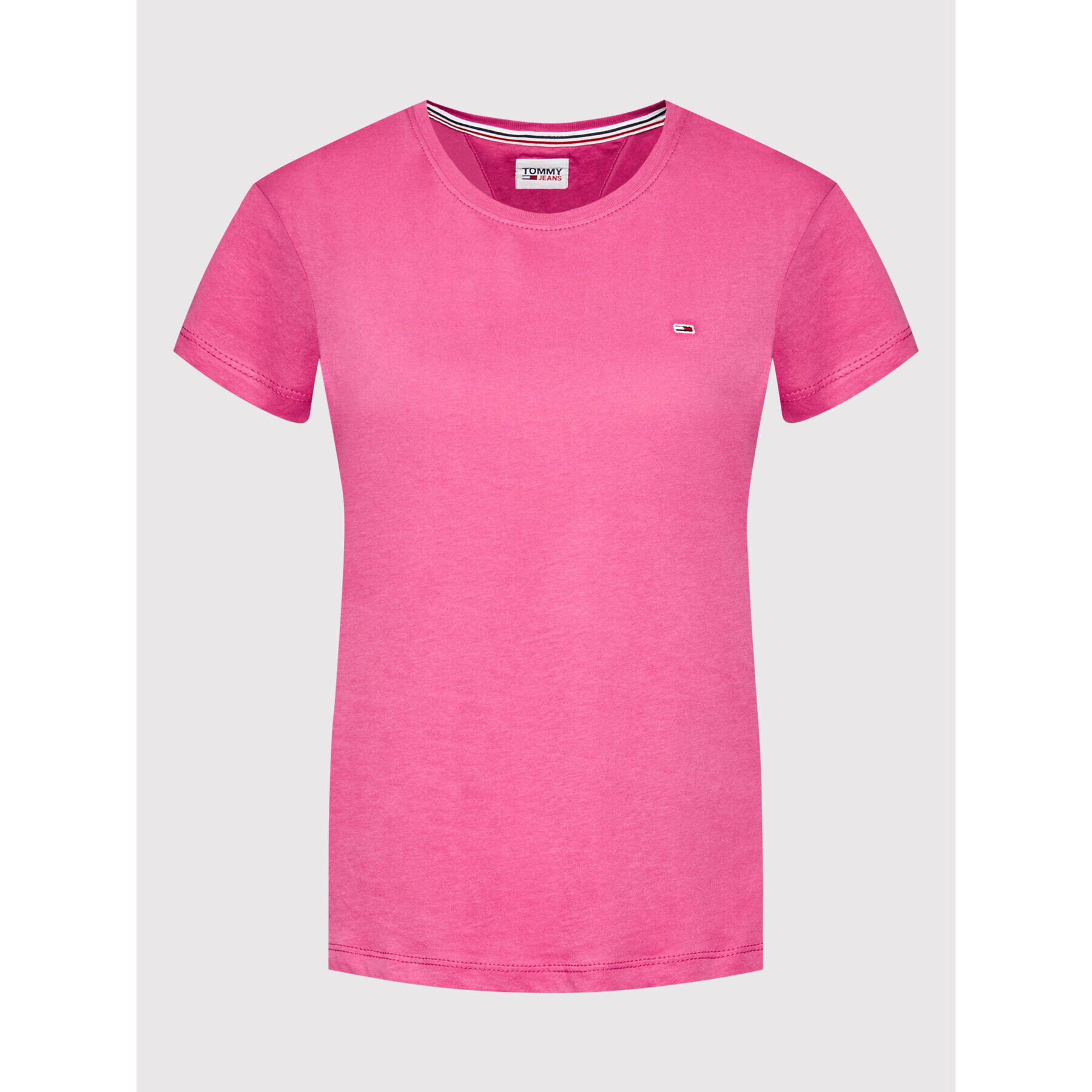 Tommy Jeans Тишърт Soft Jersey DW0DW06901 Розов Regular Fit - Pepit.bg