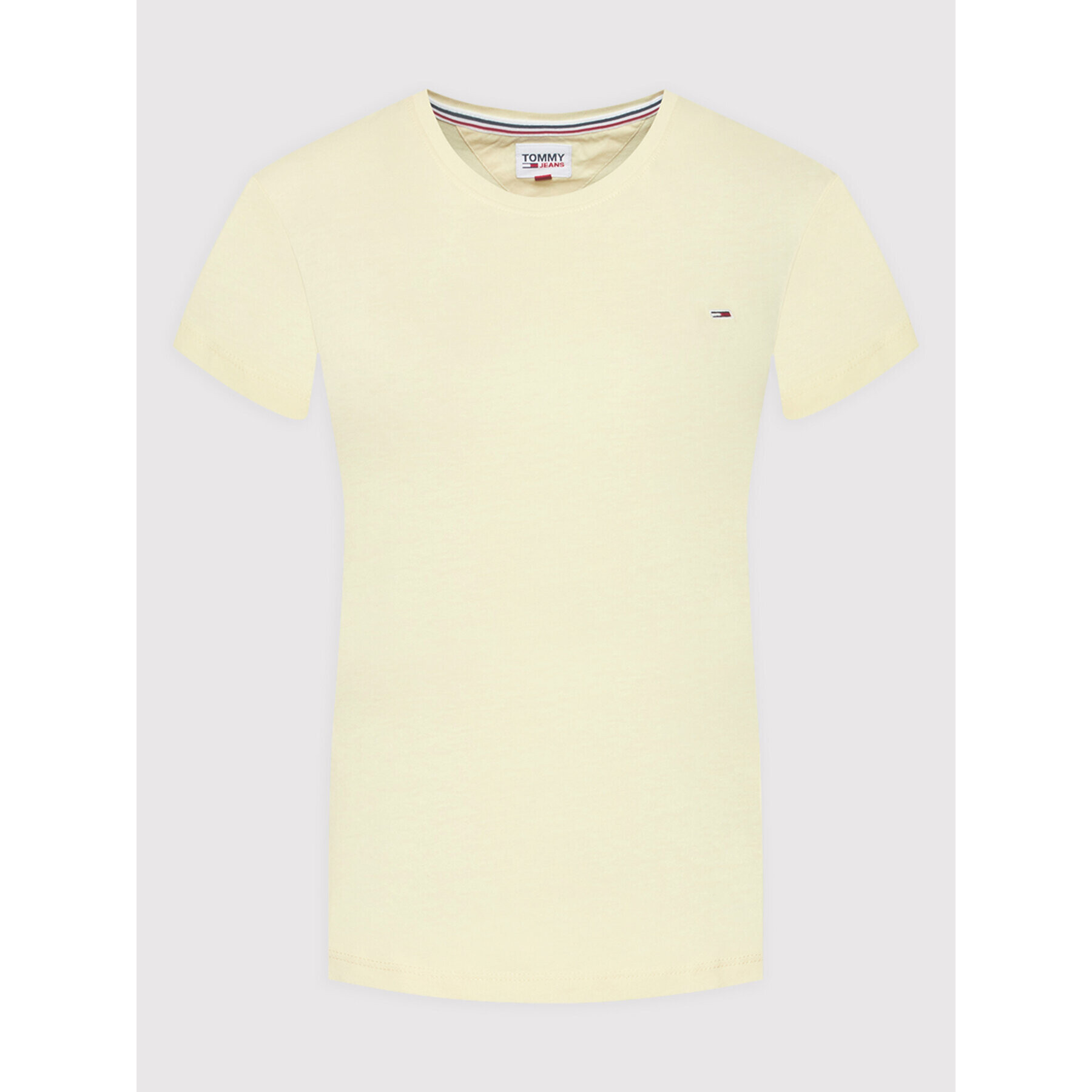 Tommy Jeans Тишърт Soft Jersey DW0DW06901 Жълт Regular Fit - Pepit.bg