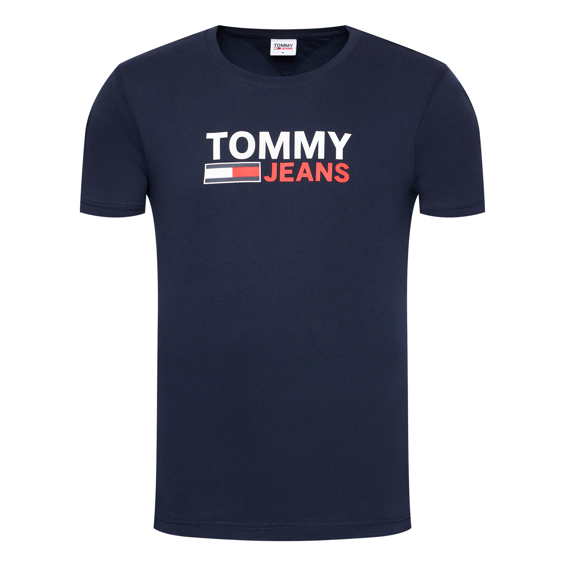 Tommy Jeans Тишърт Tjm Corp Logo Tee DM0DM10214 Тъмносин Regular Fit - Pepit.bg