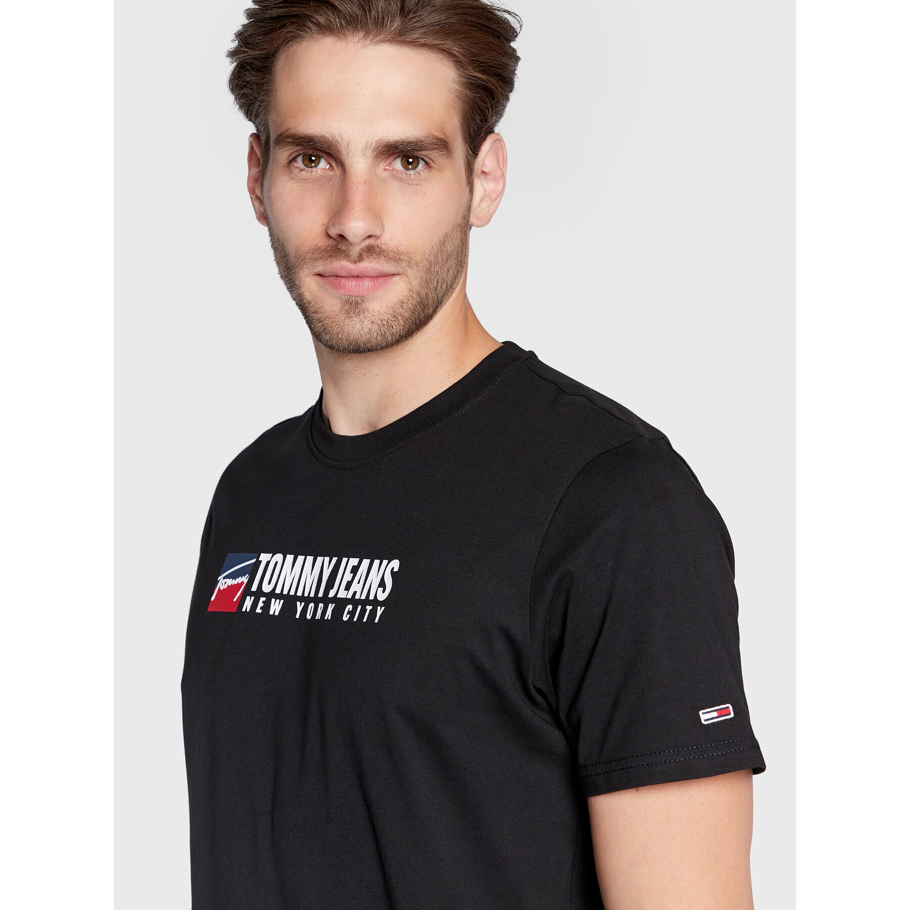 Tommy Jeans Тишърт Tjm Entry Athletics DM0DM14001 Черен Regular Fit - Pepit.bg