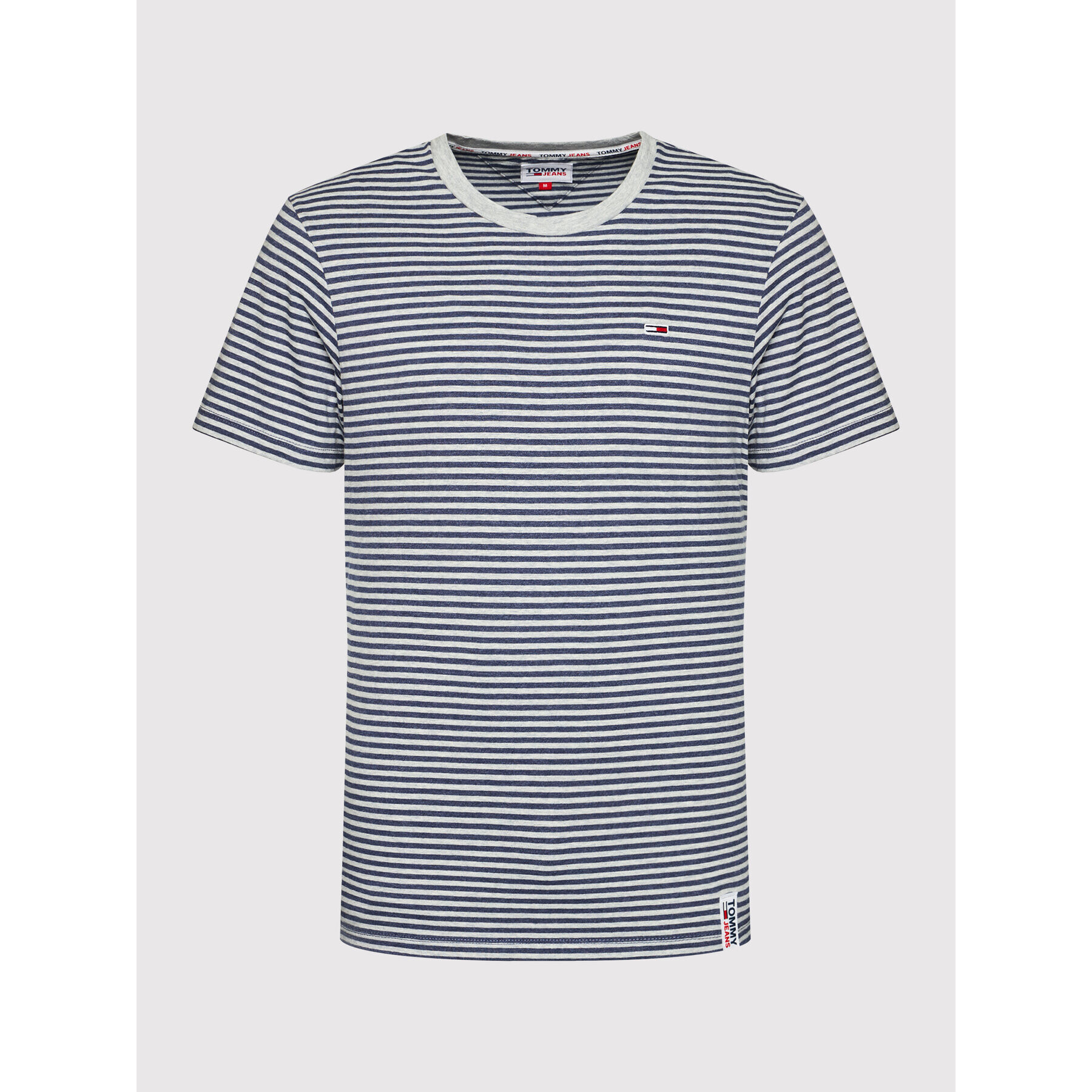 Tommy Jeans Тишърт Tjm Stripe Tab DM0DM09740 Тъмносин Regular Fit - Pepit.bg