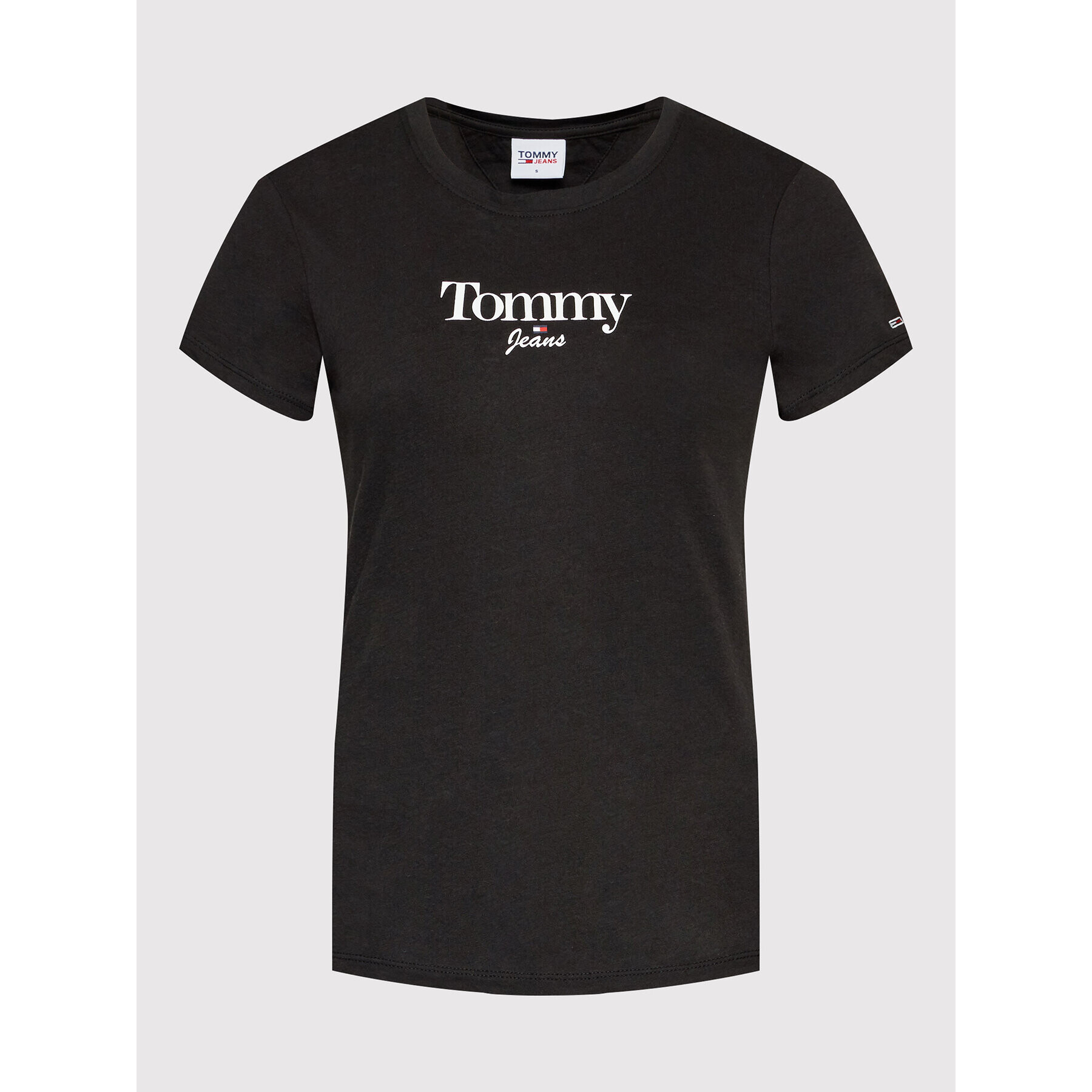 Tommy Jeans Тишърт Tjw Essential Logo DW0DW13696 Черен Regular Fit - Pepit.bg