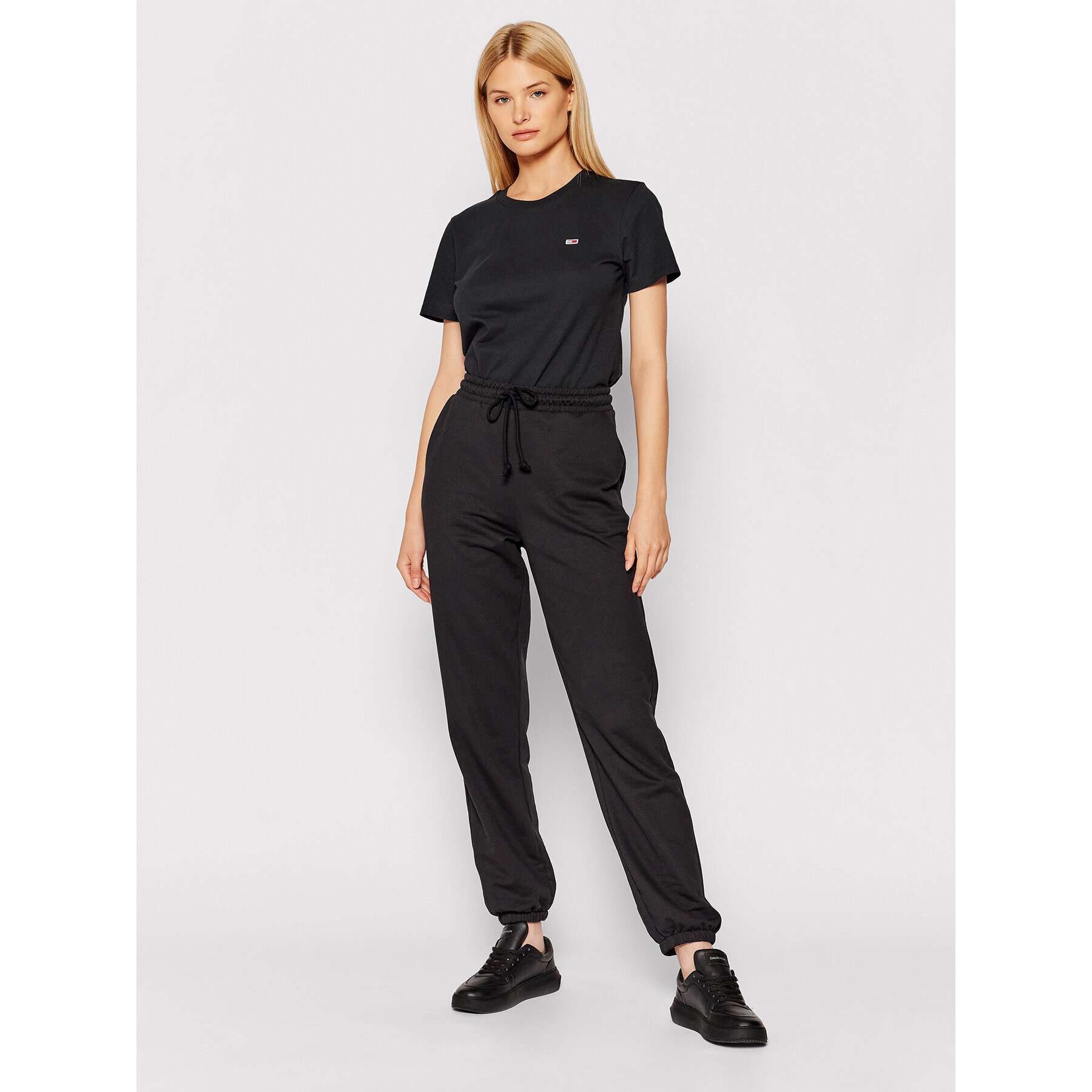 Tommy Jeans Тишърт Tjw Jersey DW0DW09198 Черен Regular Fit - Pepit.bg
