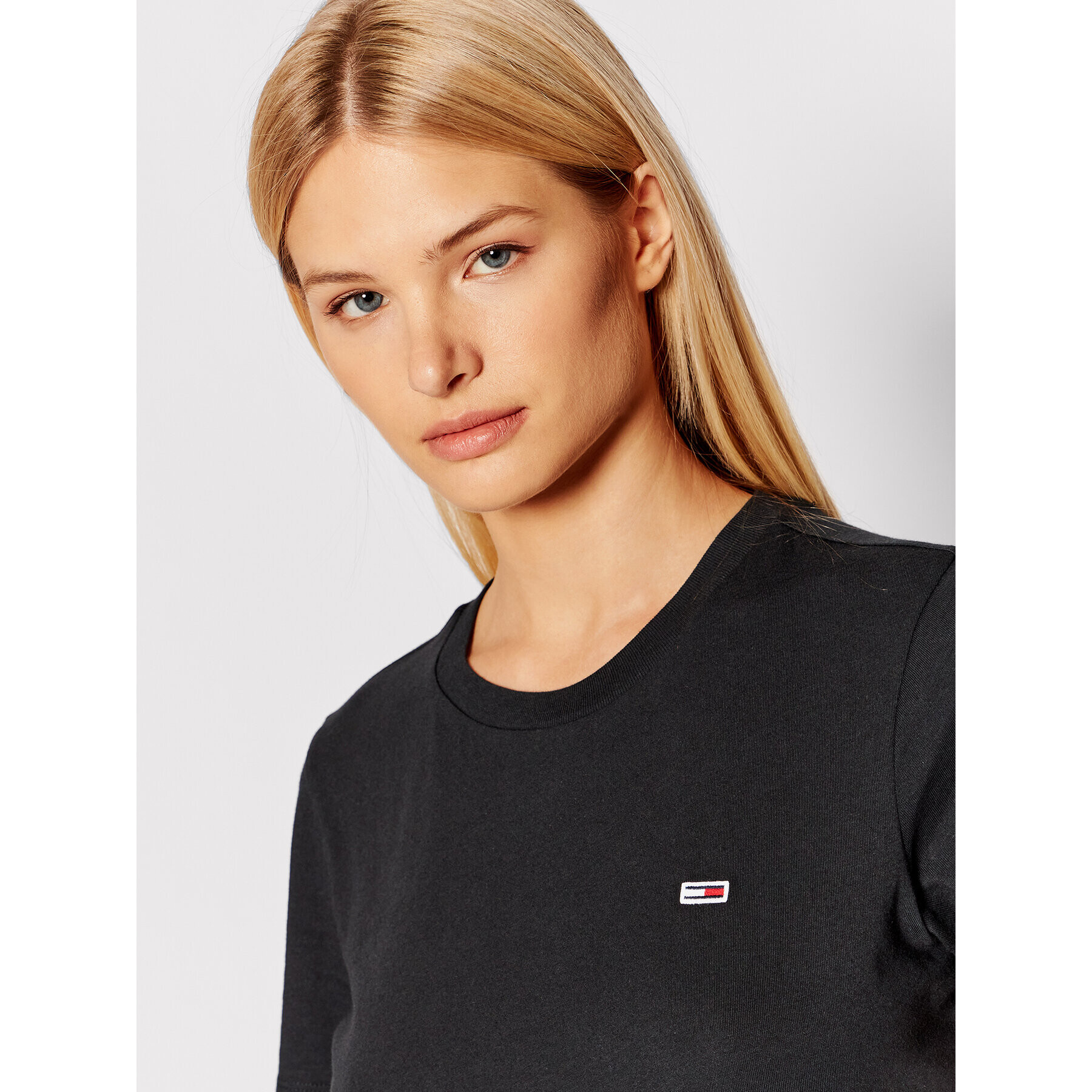 Tommy Jeans Тишърт Tjw Jersey DW0DW09198 Черен Regular Fit - Pepit.bg