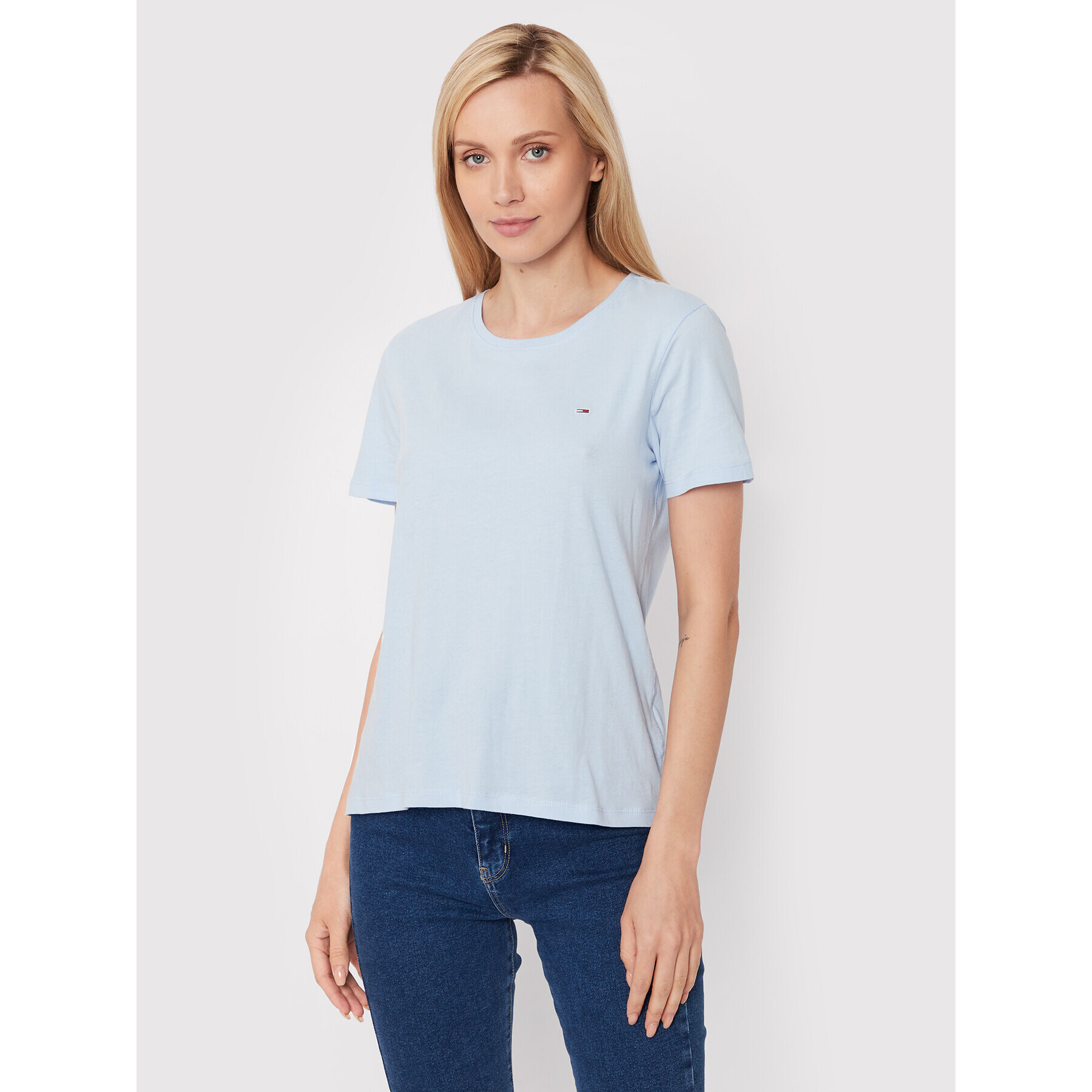 Tommy Jeans Тишърт Tjw Soft DW0DW06901 Син Regular Fit - Pepit.bg
