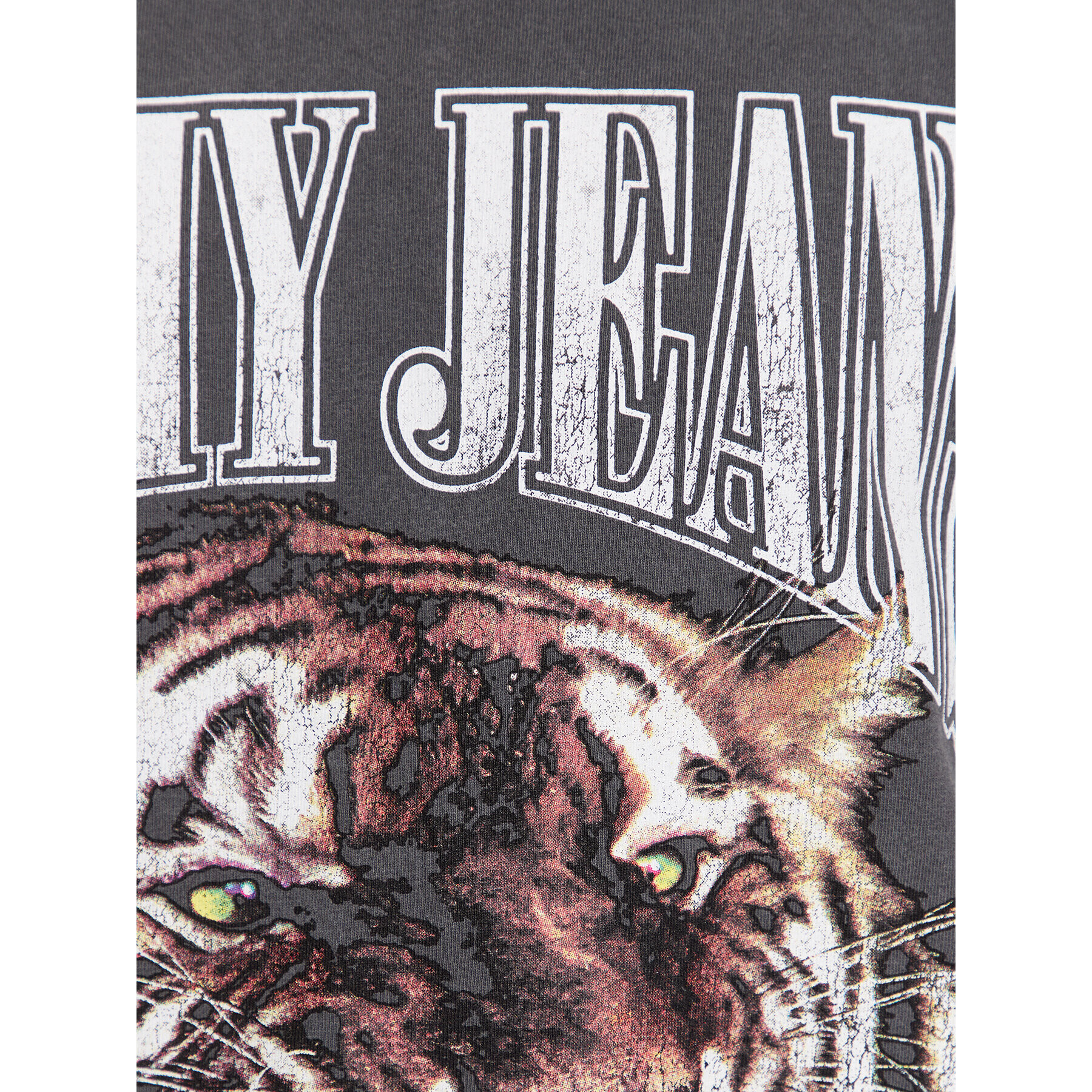 Tommy Jeans Тишърт Vintage Tiger DM0DM17740 Сив Oversize - Pepit.bg
