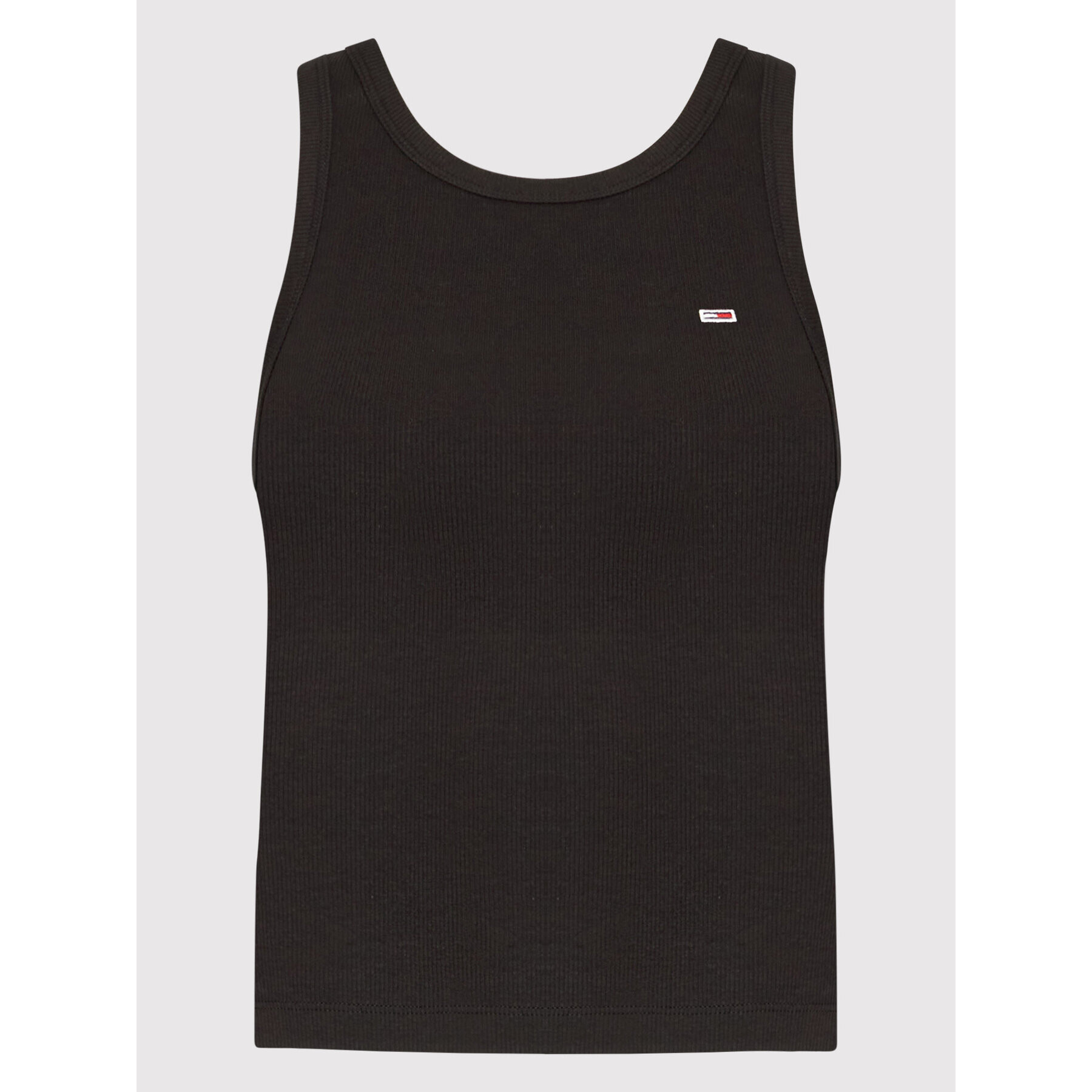 Tommy Jeans топ DW0DW12548 Черен Slim Fit - Pepit.bg