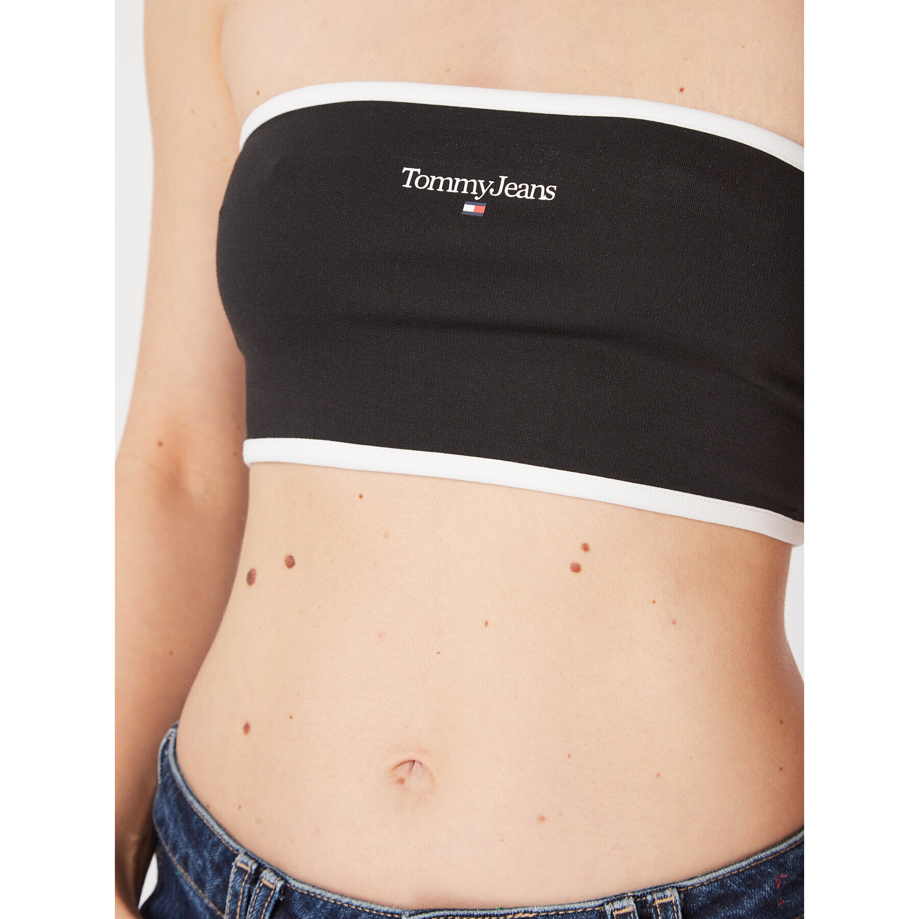 Tommy Jeans топ DW0DW14886 Черен Regular Fit - Pepit.bg