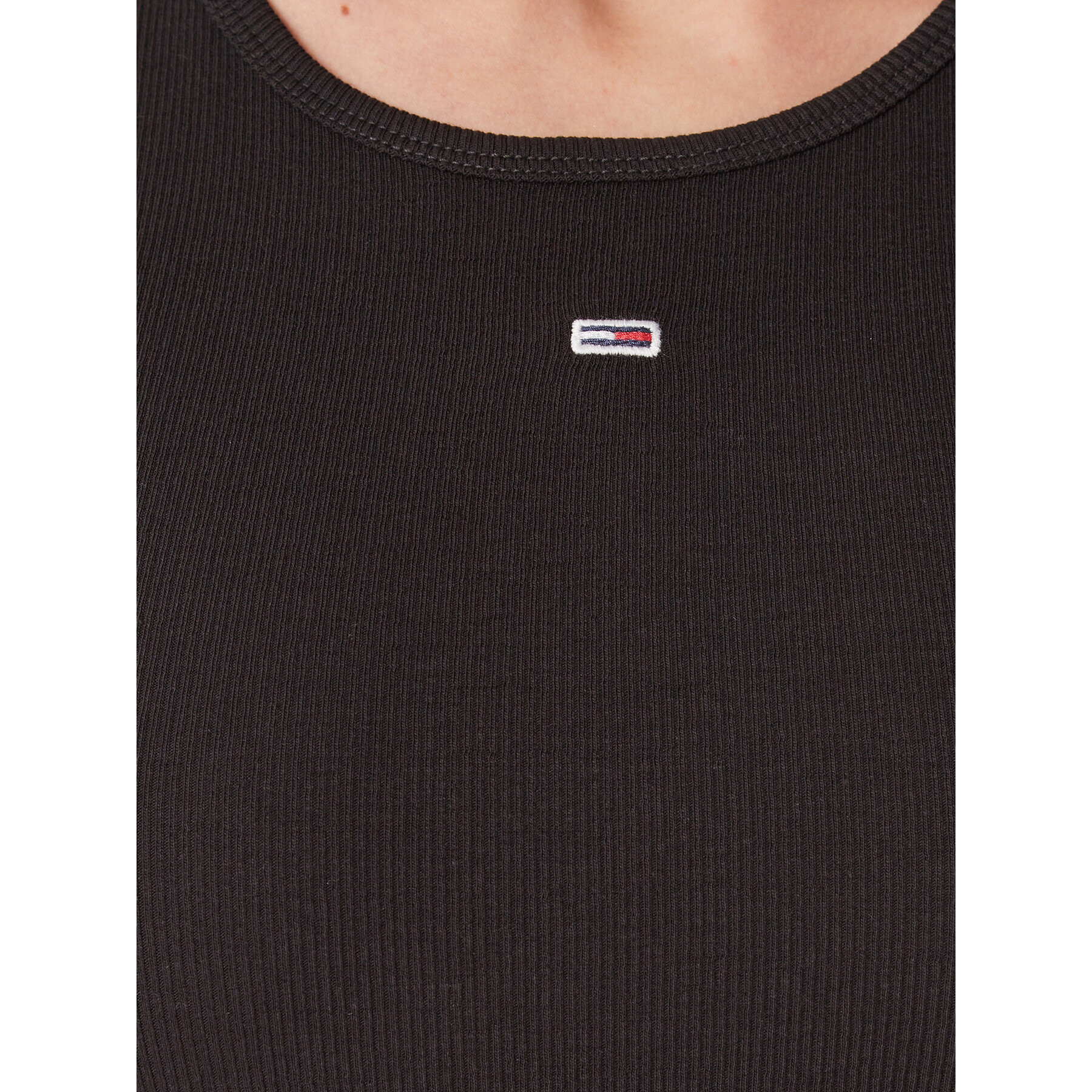 Tommy Jeans топ Essential DW0DW14875 Черен Regular Fit - Pepit.bg