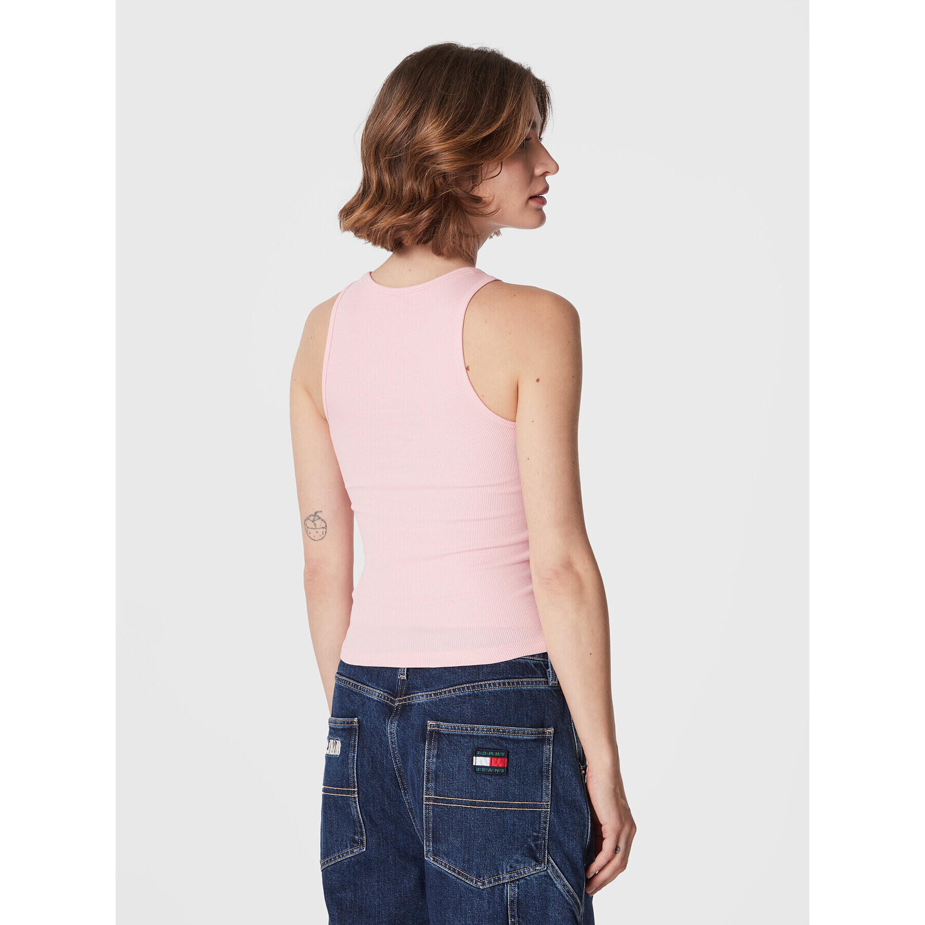 Tommy Jeans топ Essential DW0DW14875 Розов Slim Fit - Pepit.bg