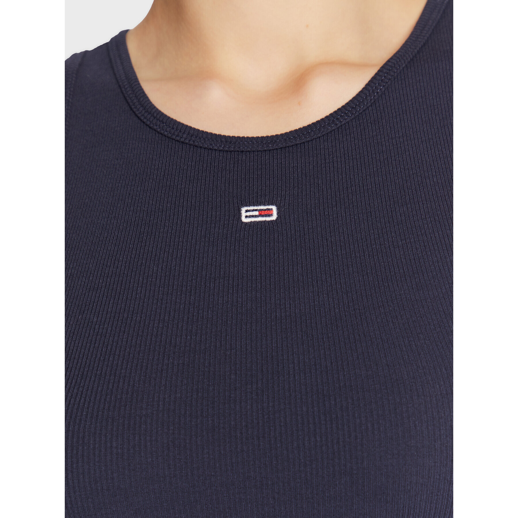 Tommy Jeans топ Essential DW0DW14875 Тъмносин Regular Fit - Pepit.bg