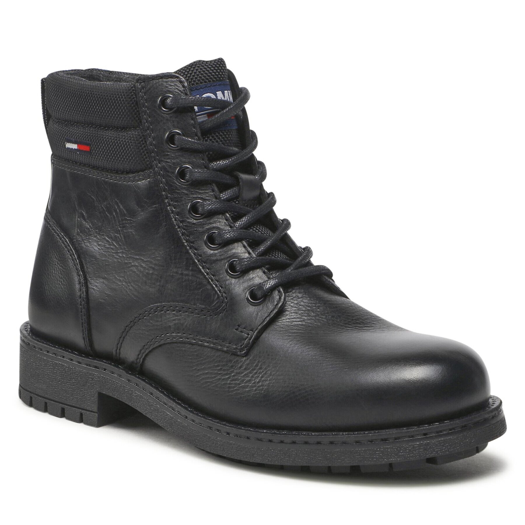 Tommy Jeans Туристически oбувки Classic Short Lace Up Boot EM0EM01057 Черен - Pepit.bg