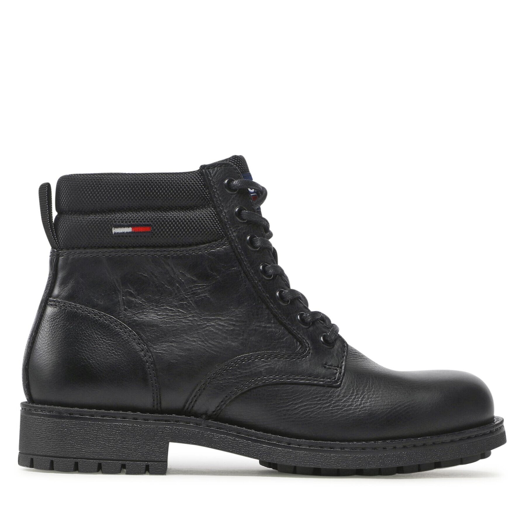 Tommy Jeans Туристически oбувки Classic Short Lace Up Boot EM0EM01057 Черен - Pepit.bg