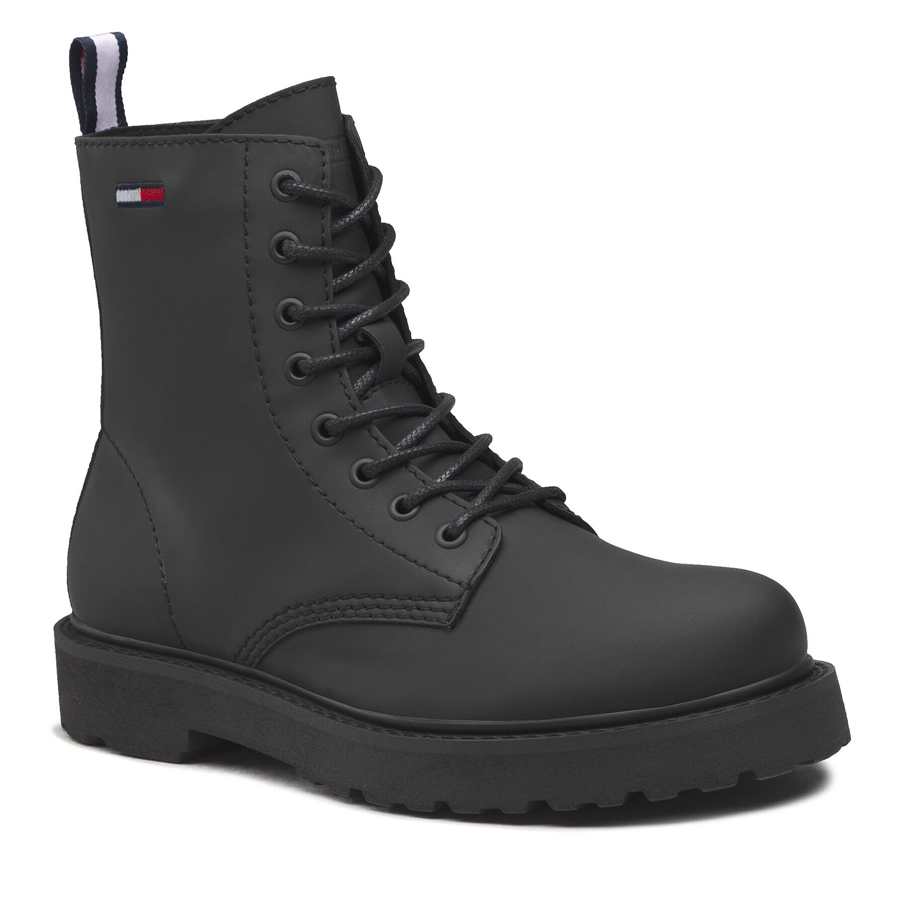 Tommy Jeans Туристически oбувки Lace Up Boot EM0EM01113 Черен - Pepit.bg