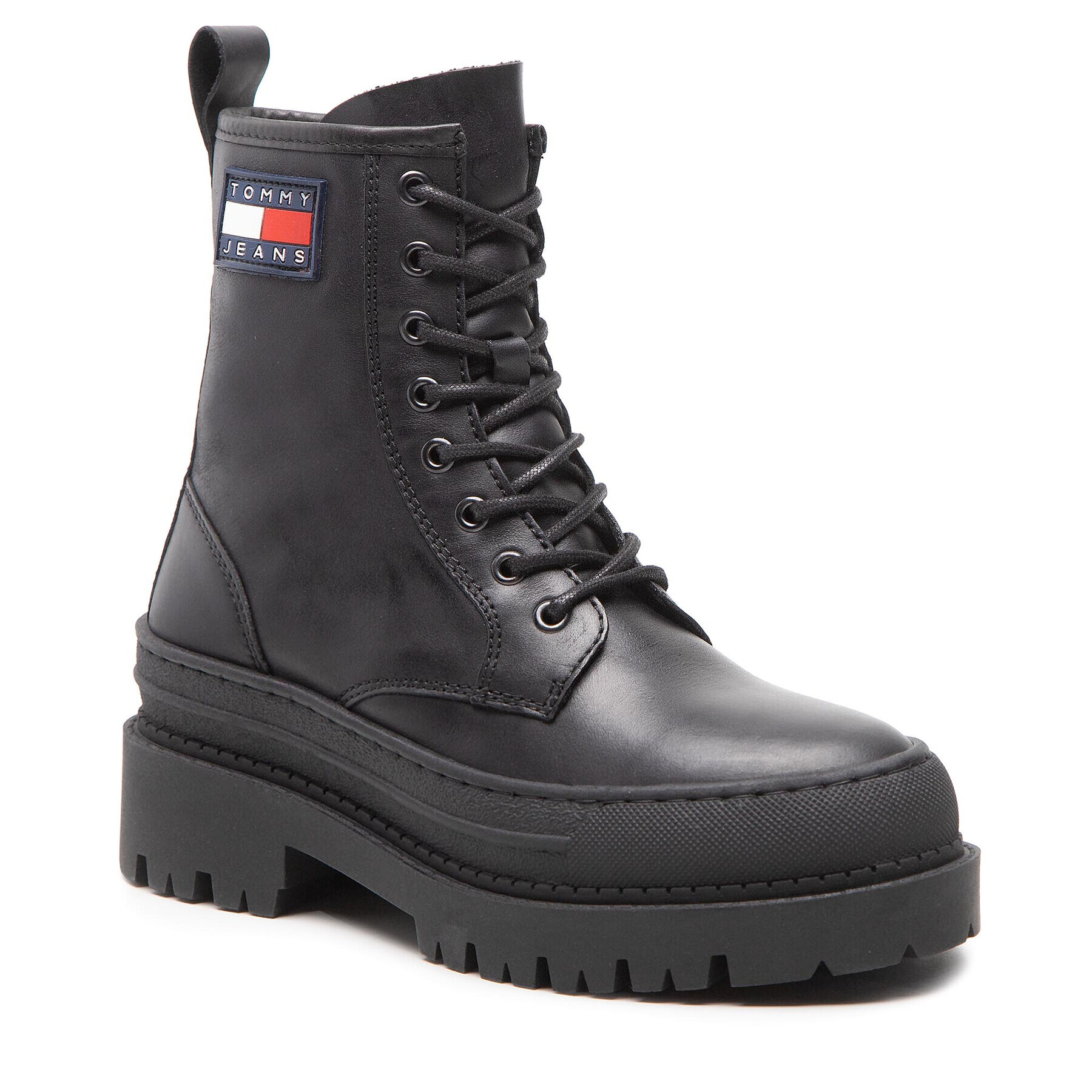 Tommy Jeans Туристически oбувки Lace Up Boot EN0EN01899 Черен - Pepit.bg