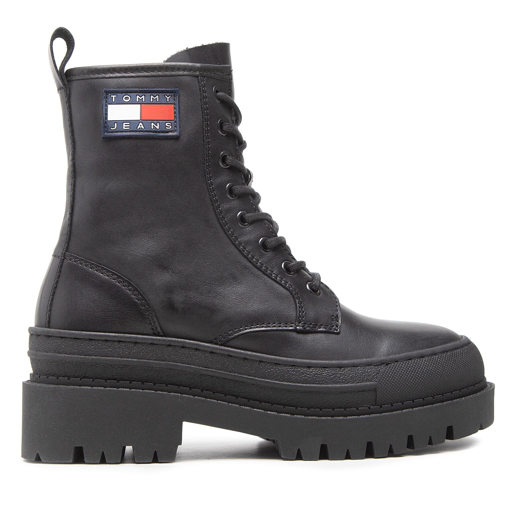 Tommy Jeans Туристически oбувки Lace Up Boot EN0EN01899 Черен - Pepit.bg