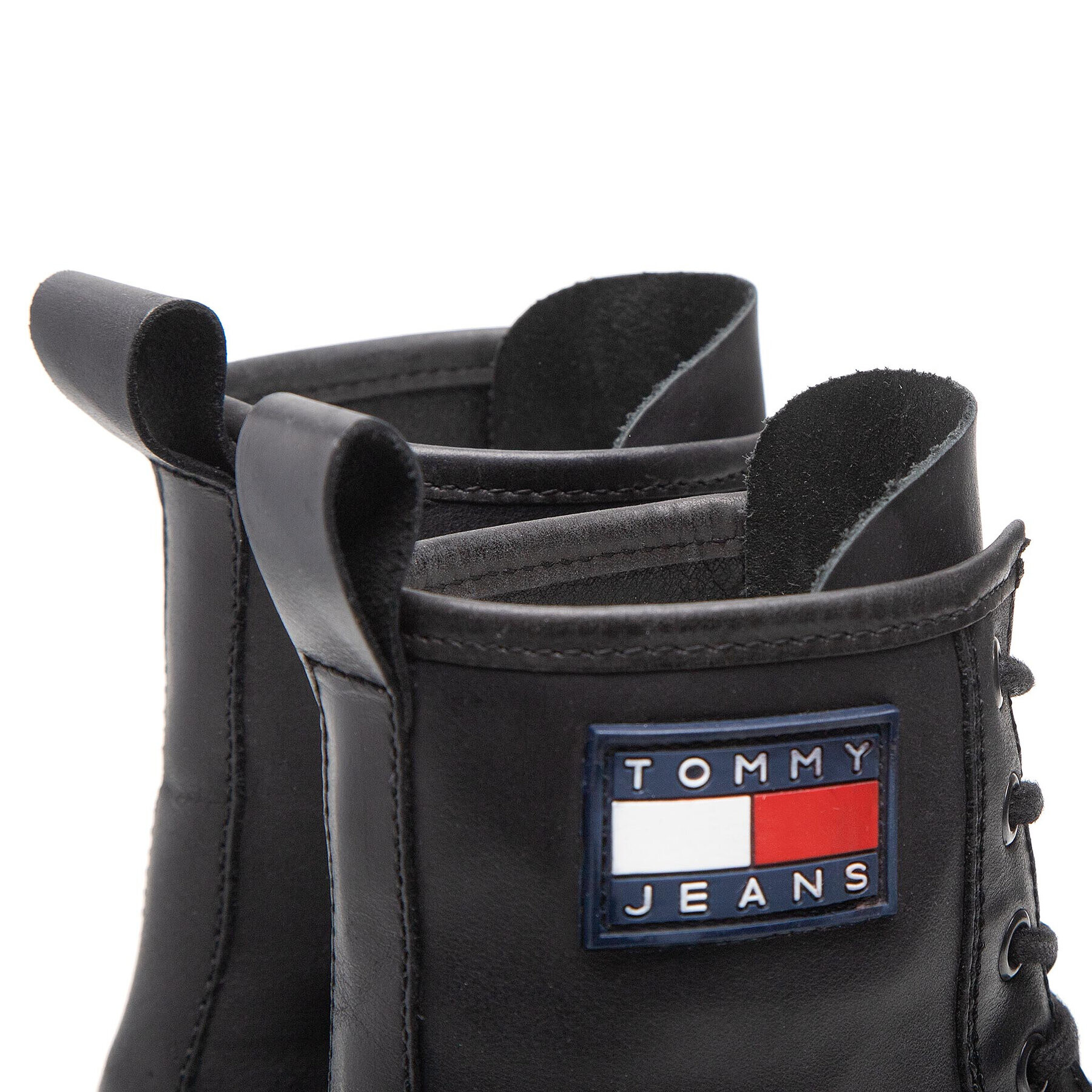 Tommy Jeans Туристически oбувки Lace Up Boot EN0EN01899 Черен - Pepit.bg