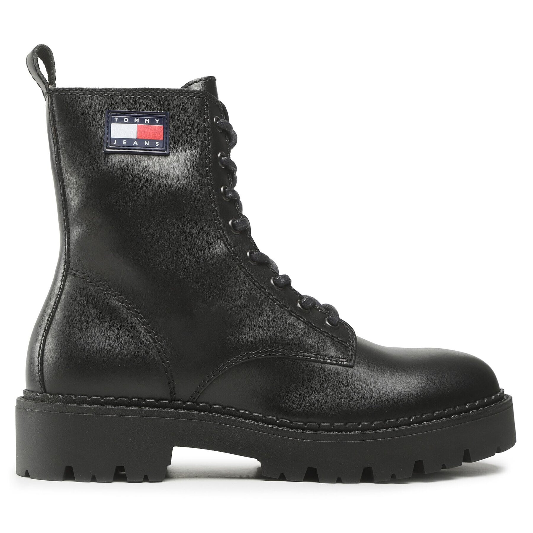 Tommy Jeans Туристически oбувки Lace Up Heritage Boot EM0EM01091 Черен - Pepit.bg