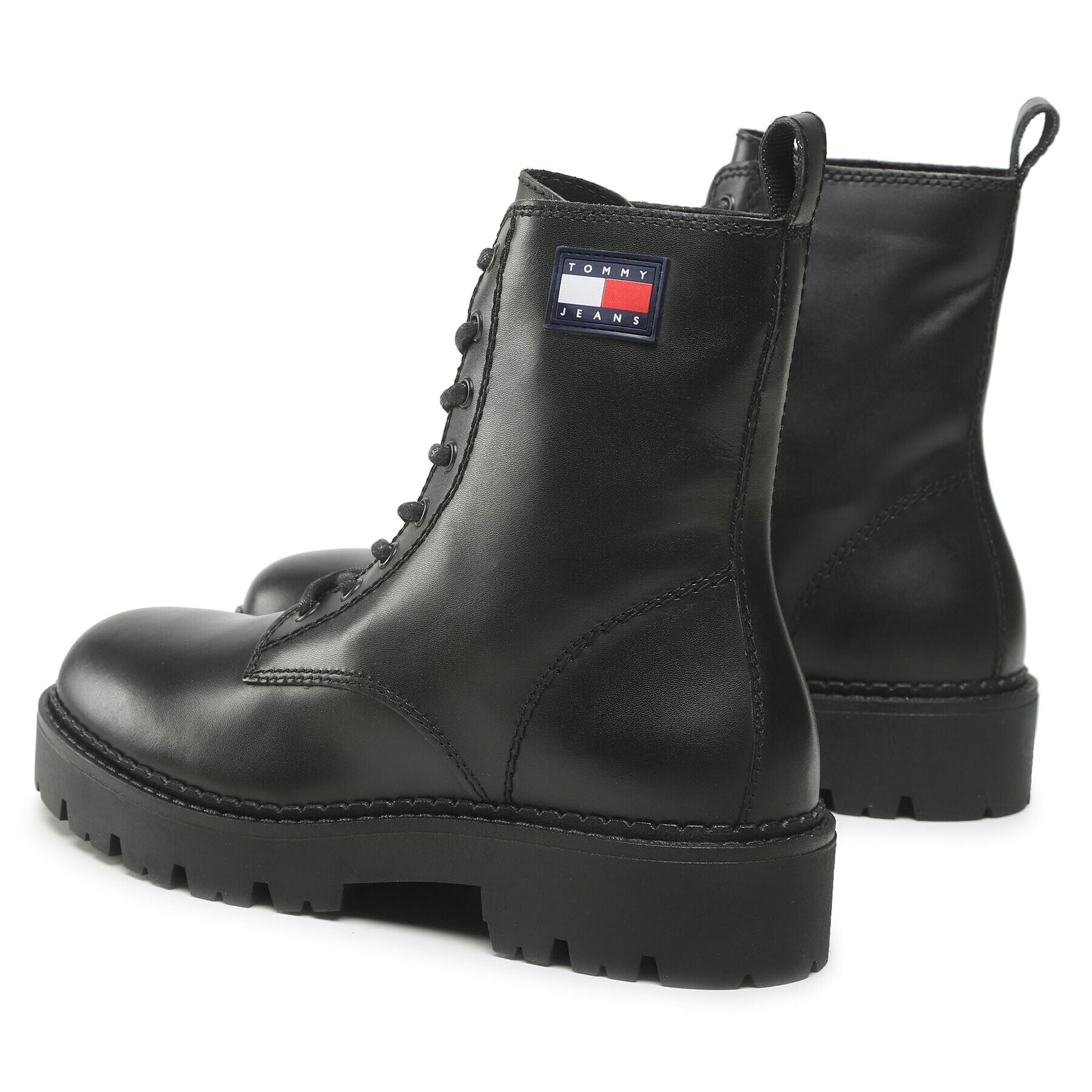 Tommy Jeans Туристически oбувки Lace Up Heritage Boot EM0EM01091 Черен - Pepit.bg