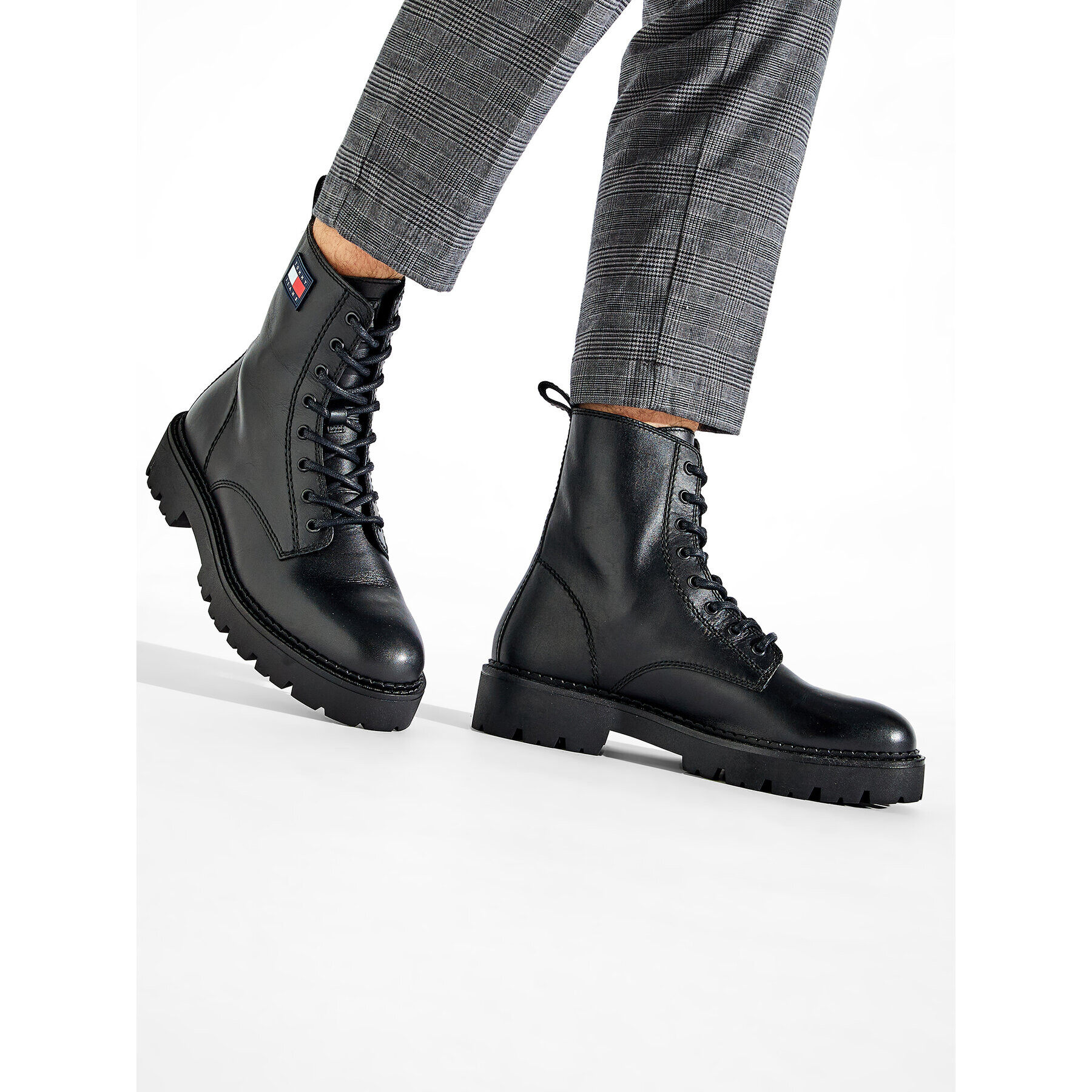 Tommy Jeans Туристически oбувки Lace Up Heritage Boot EM0EM01091 Черен - Pepit.bg