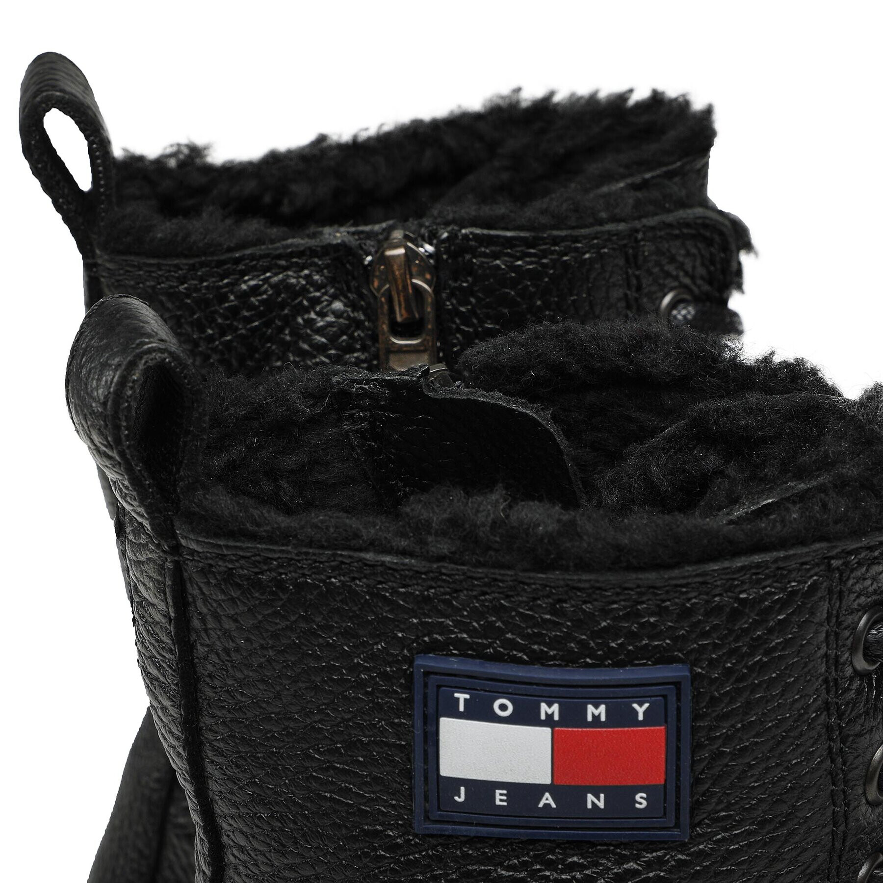 Tommy Jeans Туристически oбувки Lace Up Warm Lined Boot EM0EM01060 Черен - Pepit.bg