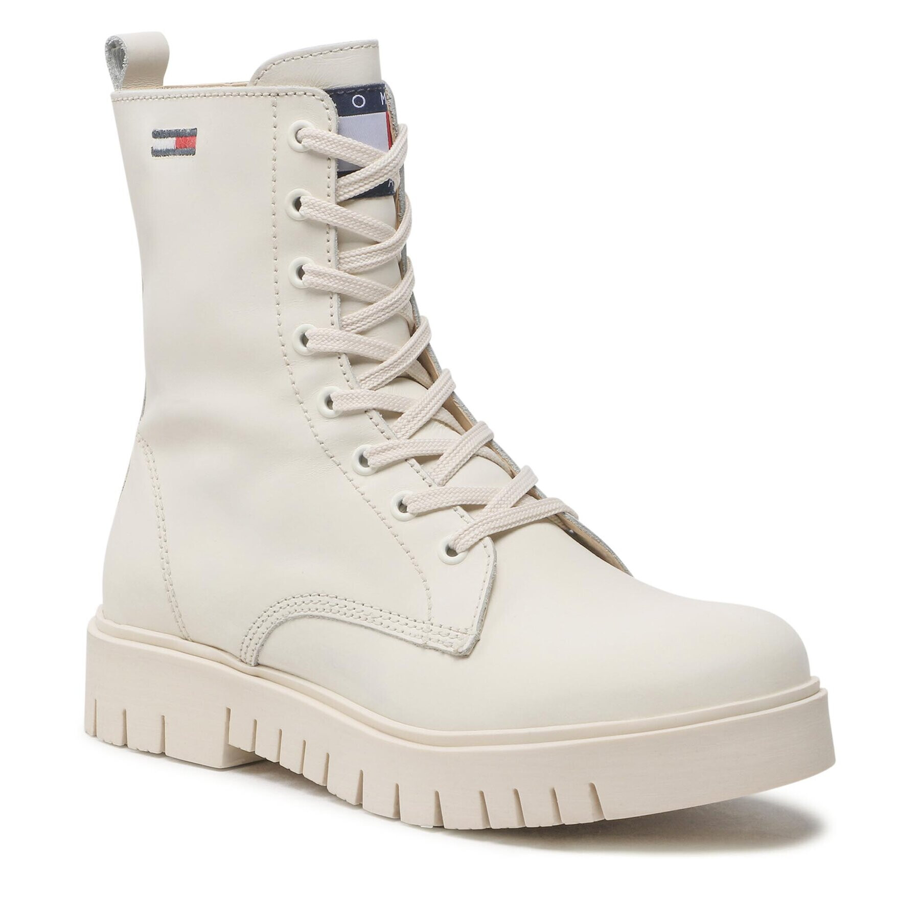 Tommy Jeans Туристически oбувки Lace Up Wmns Boot EN0EN01992 Бежов - Pepit.bg