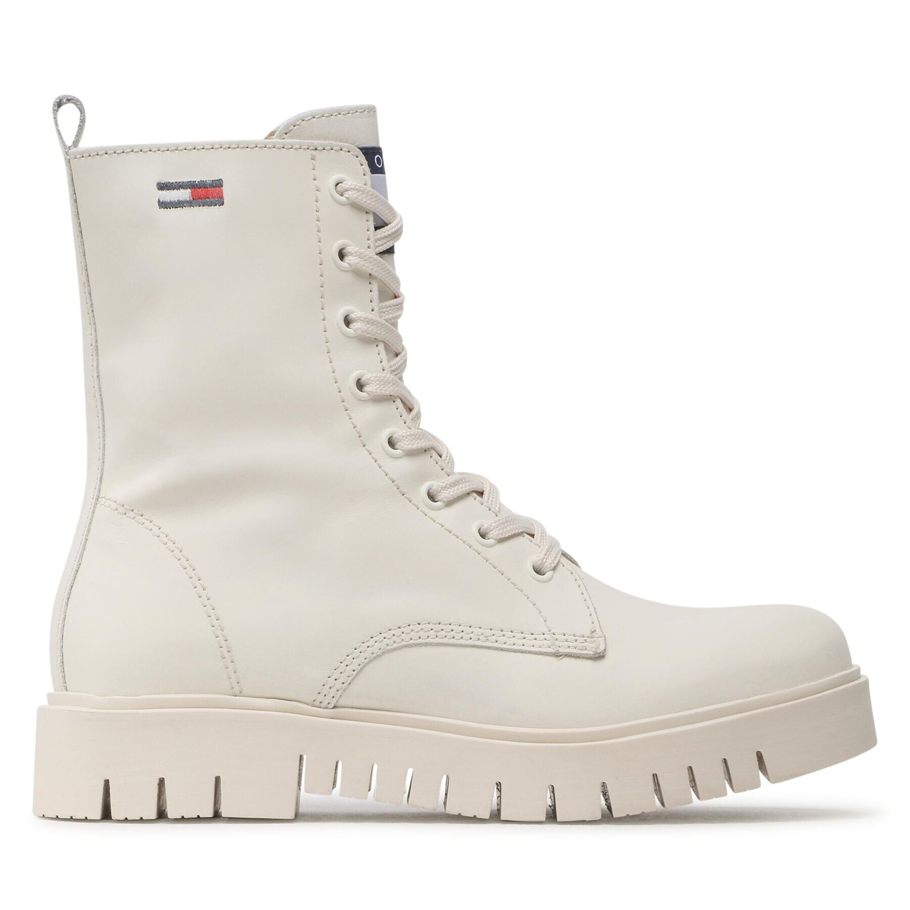 Tommy Jeans Туристически oбувки Lace Up Wmns Boot EN0EN01992 Бежов - Pepit.bg