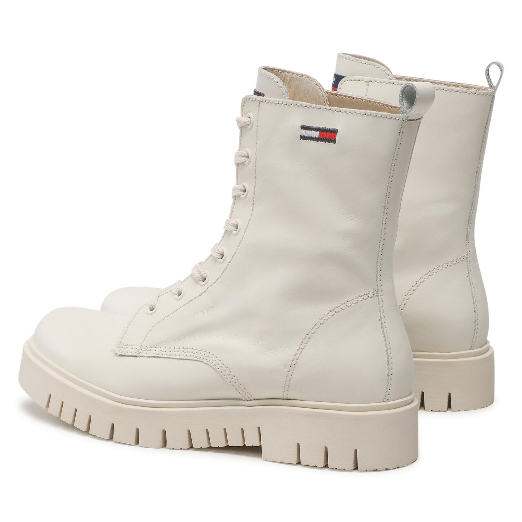 Tommy Jeans Туристически oбувки Lace Up Wmns Boot EN0EN01992 Бежов - Pepit.bg