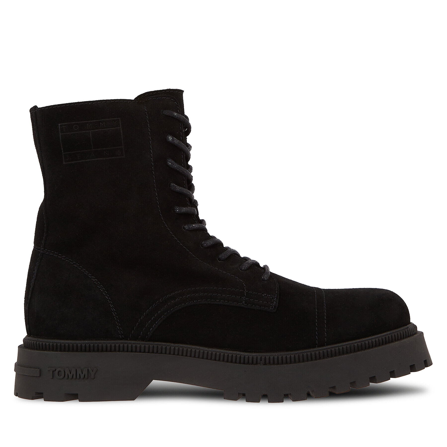 Tommy Jeans Туристически oбувки Tjm Casual Boot Suede EM0EM01336 Черен - Pepit.bg