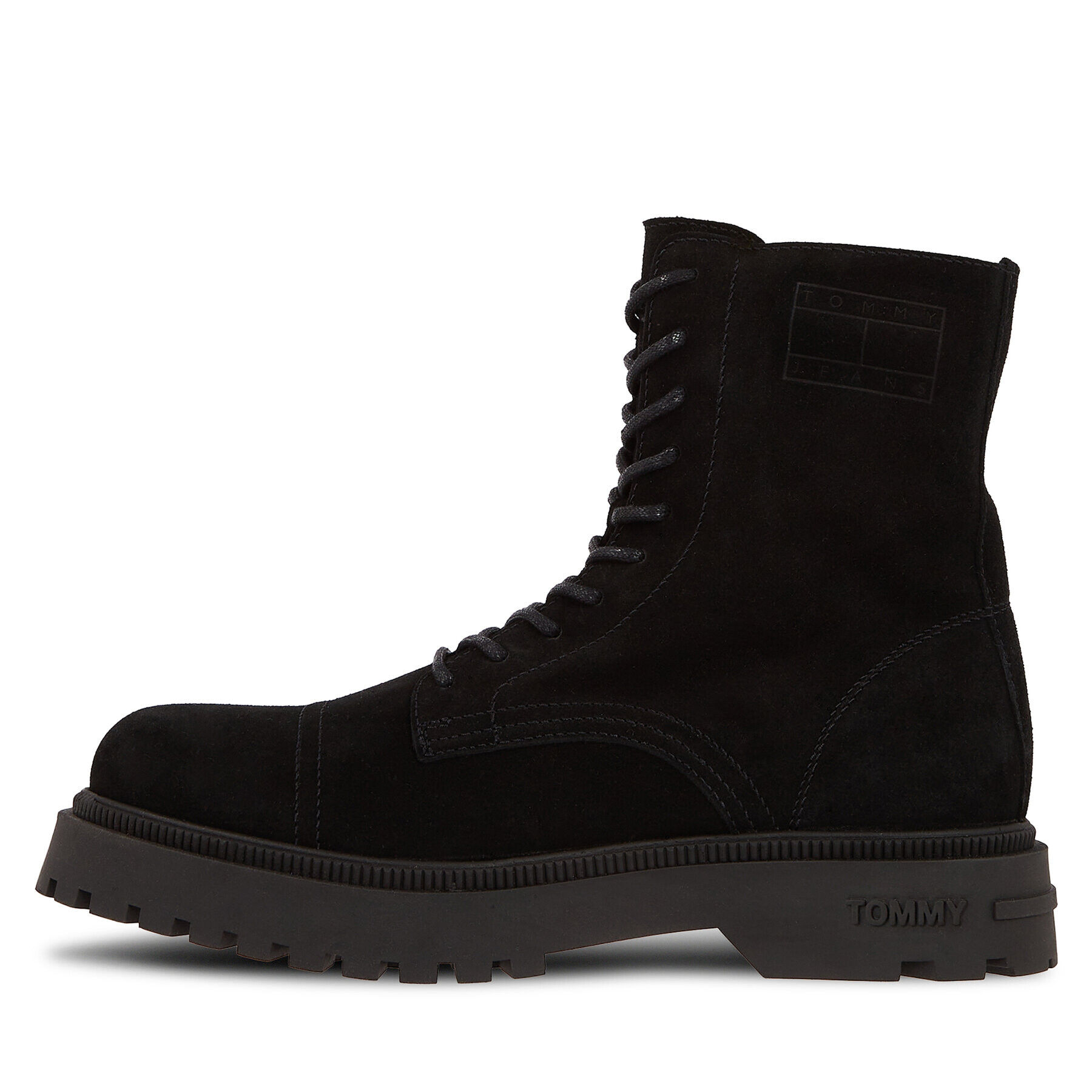 Tommy Jeans Туристически oбувки Tjm Casual Boot Suede EM0EM01336 Черен - Pepit.bg