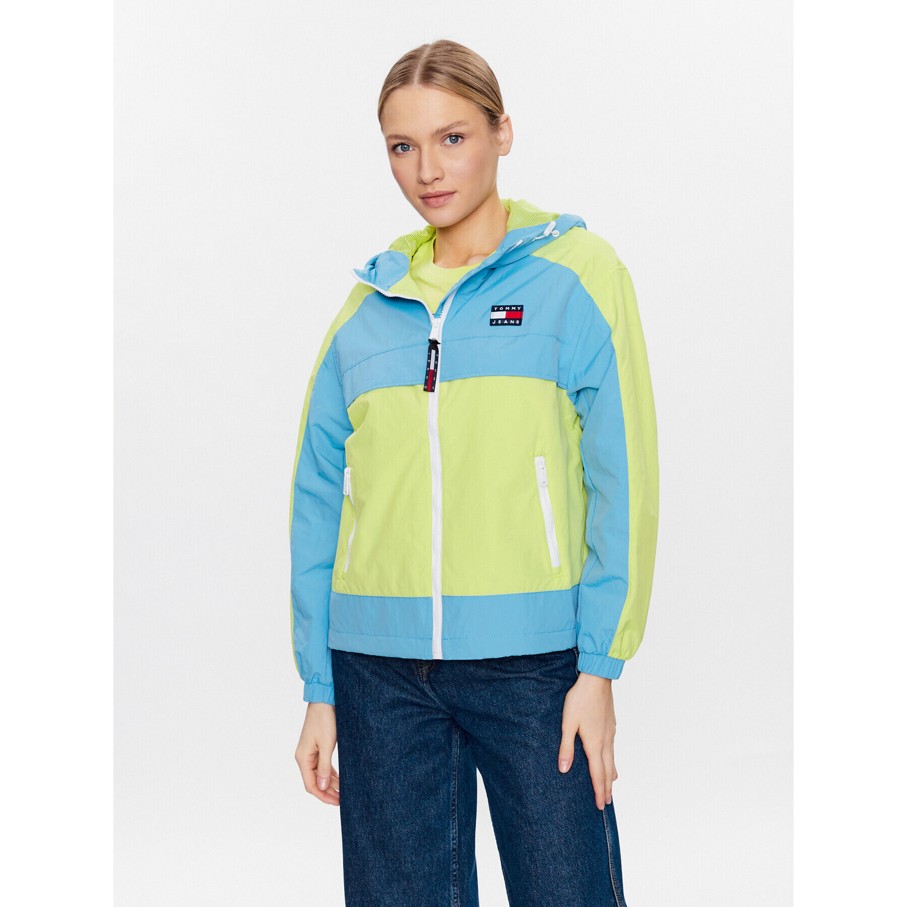 Tommy Jeans Ветровка Chicago DW0DW15820 Зелен Regular Fit - Pepit.bg